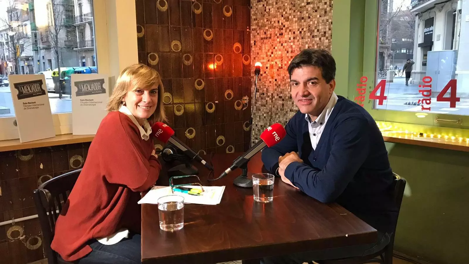 El president del grup ERC al Parlament, Sergi Sabrià, durant l'entrevista a Ràdio 4