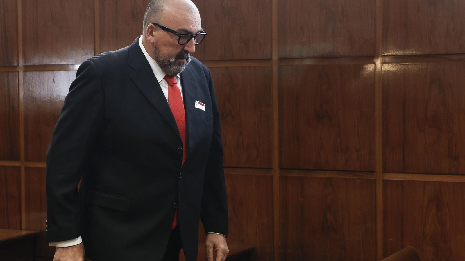 Koldo García, before appearing before the Senate last April.