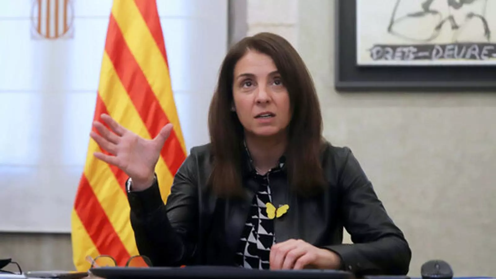 Meritxell Budó, en la presentació telemàtica de l'Índex d'Igualitat de Gènere