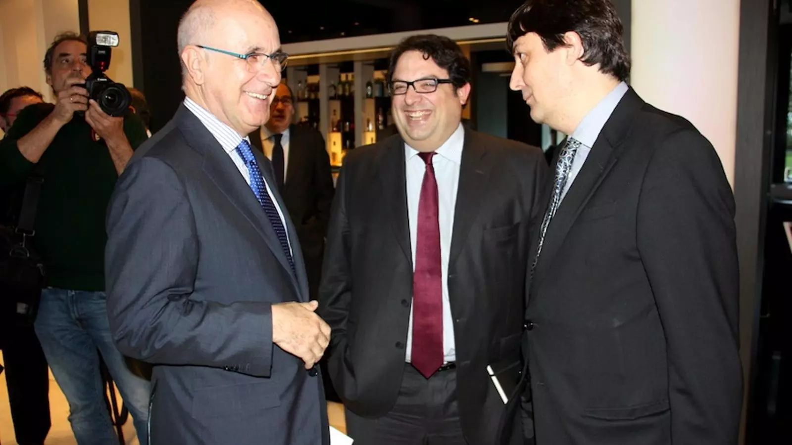 Josep Antoni Duran i Lleida, amb Francesc Gambús i Salvador Sedó. ACN