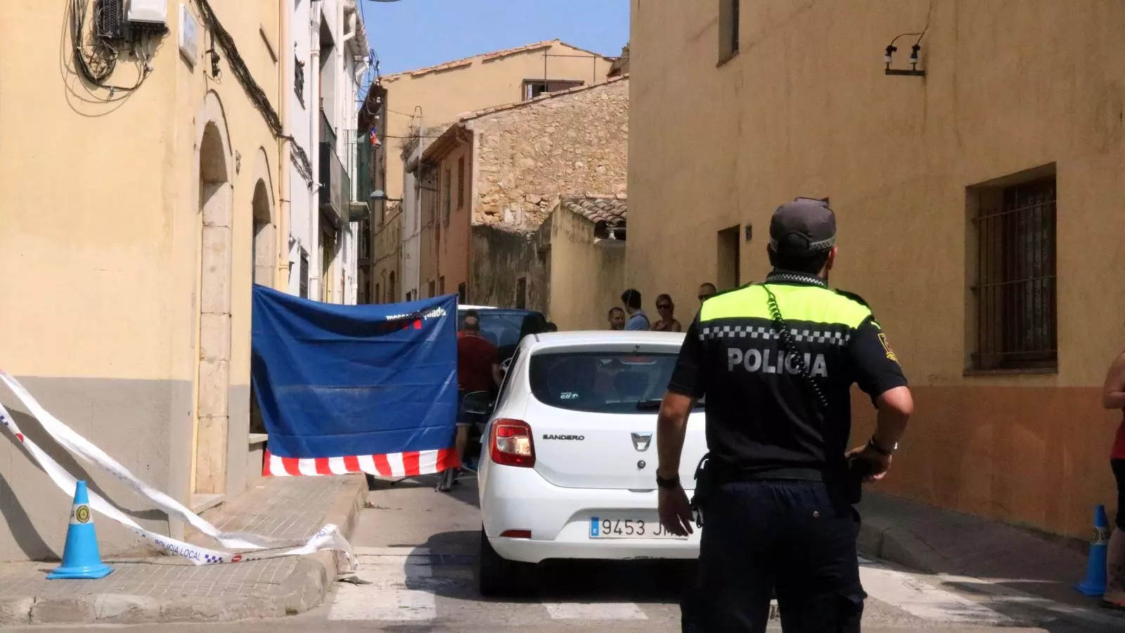 El carrer on es va produir el crim de Palafrugell