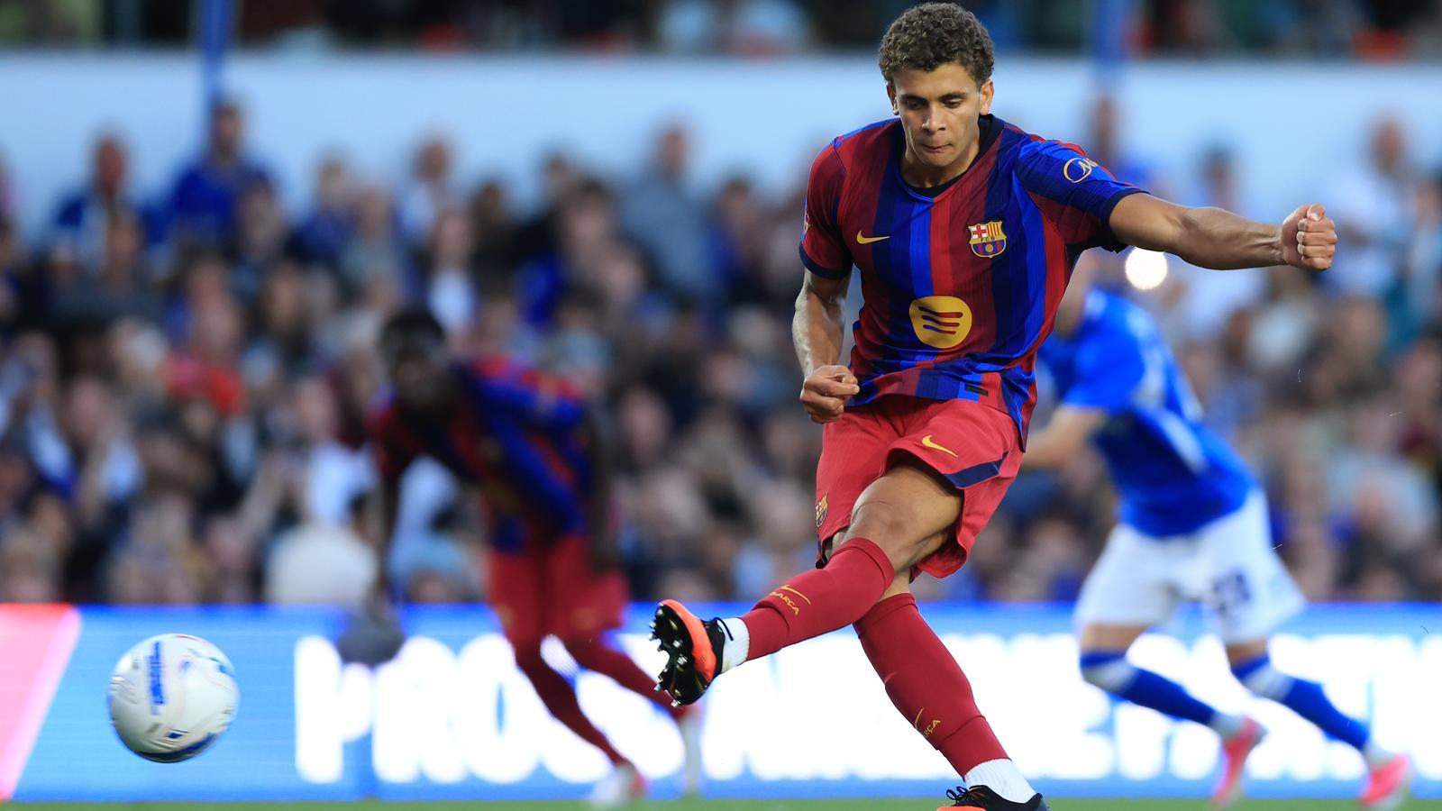 Hamza Abdelkarim, scorer for Barça against Birmingham
