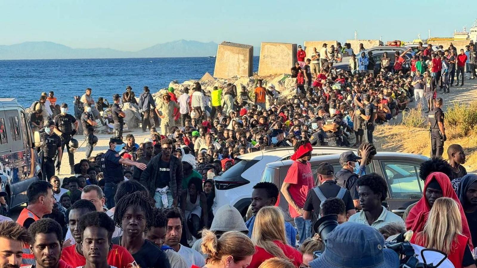 Entrada masiva de migrantes en Ceuta