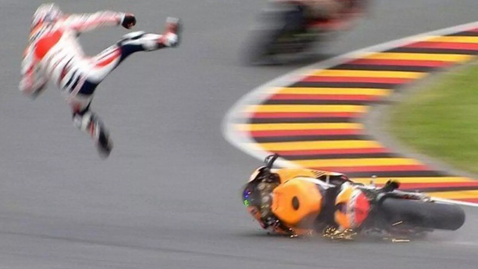 Dani Pedrosa ha patit una forta caiguda durant els lliures a Sachsenring