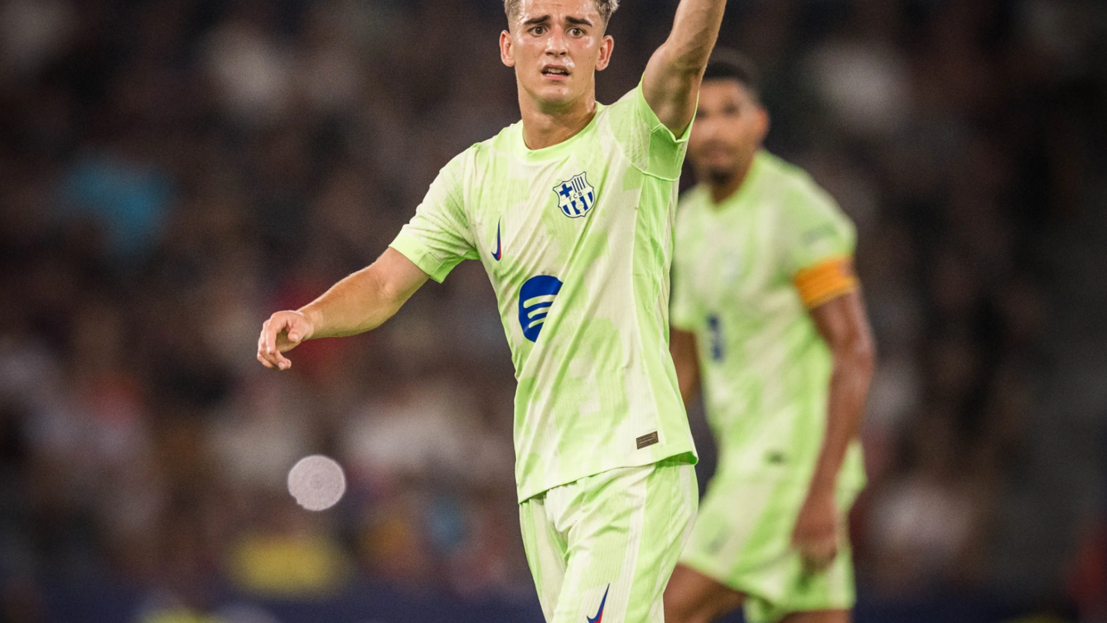 Gavi, during the match against Levante on matchday two