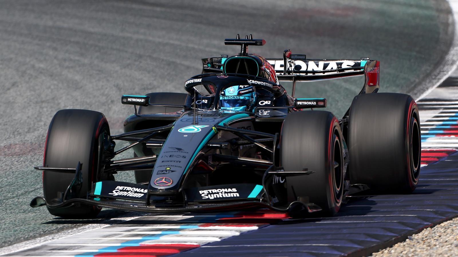 George Russell during the Austrian Grand Prix