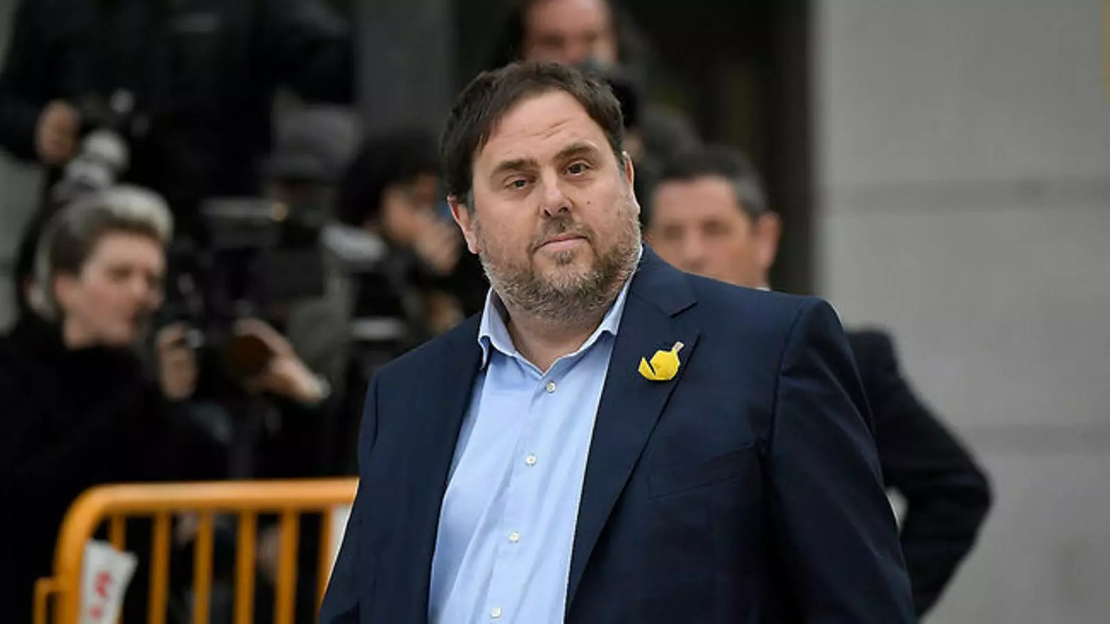 El vicepresident del Govern, Oriol Junquerasm el dia 2 de novembre abans d'entrar a declarar a l'Audiència Nacional.