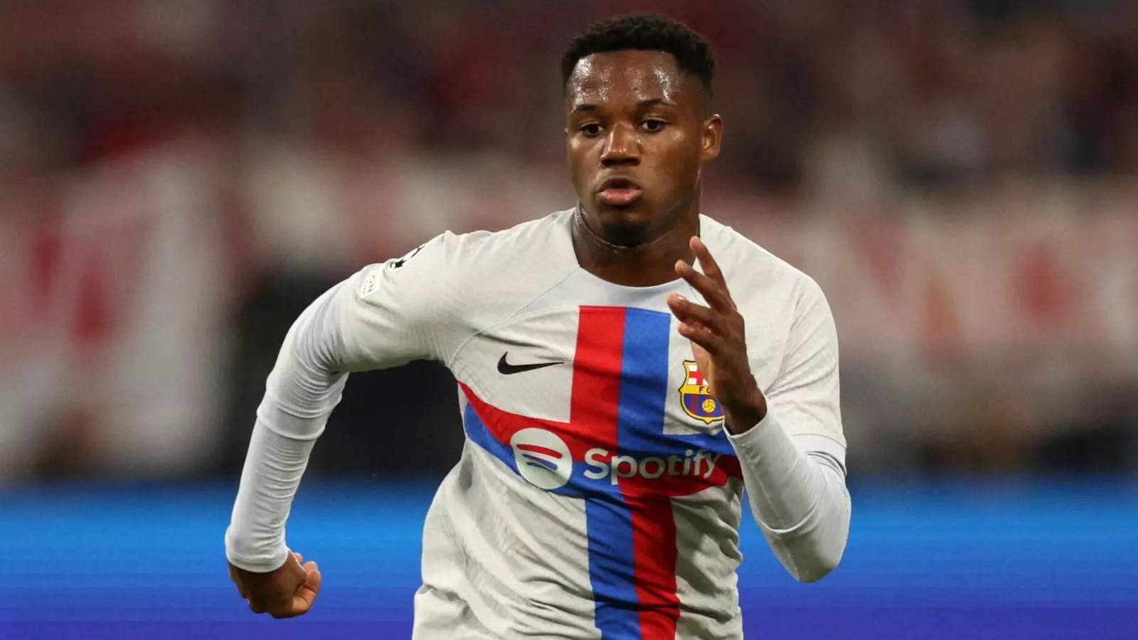 Ansu Fati contra el Bayern Munic