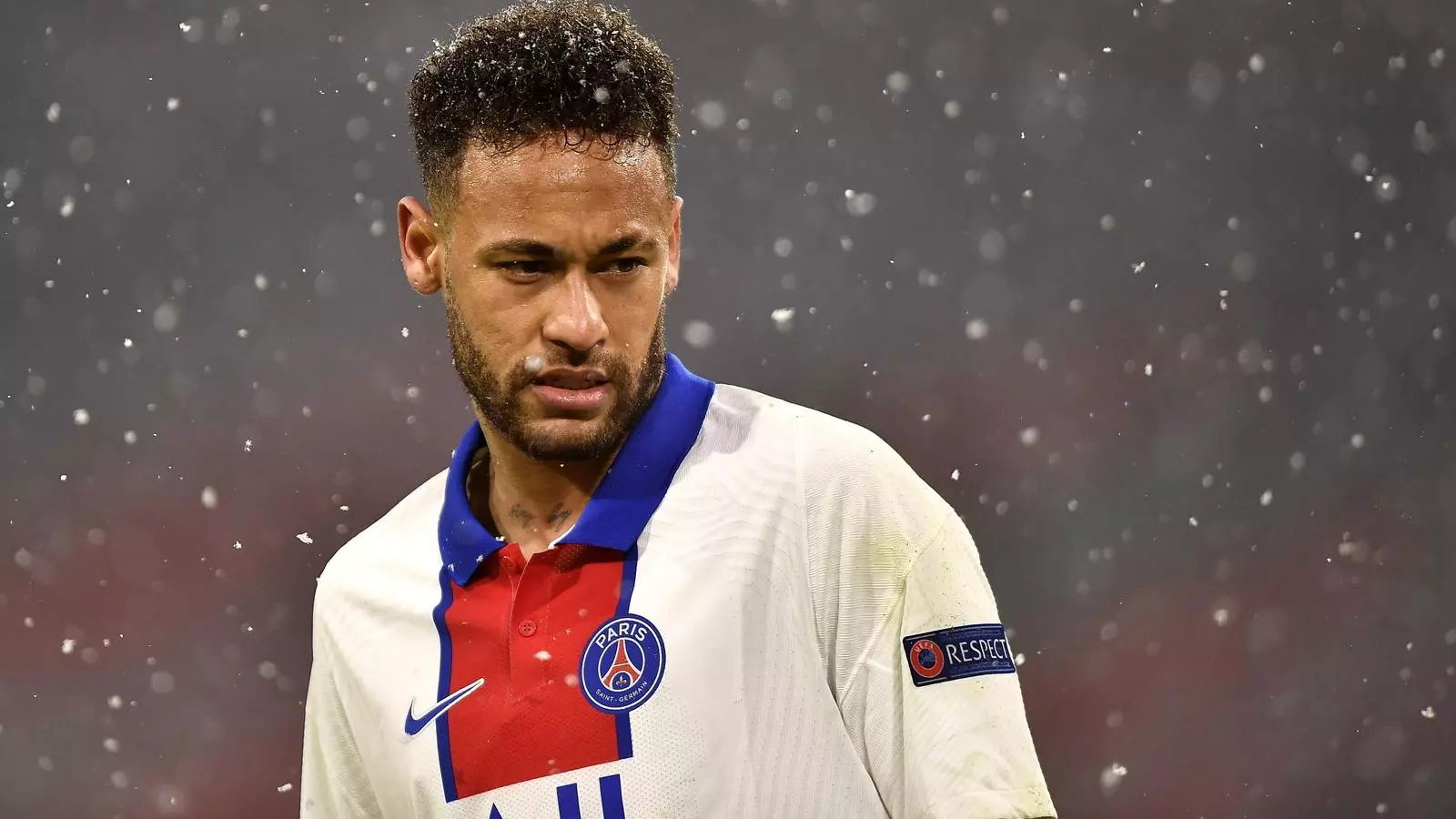 Neymar durant els quarts de final de la Lliga de Campions de la UEFA, partit de la primera etapa entre el Bayern i el PSG a Munic, Alemanya