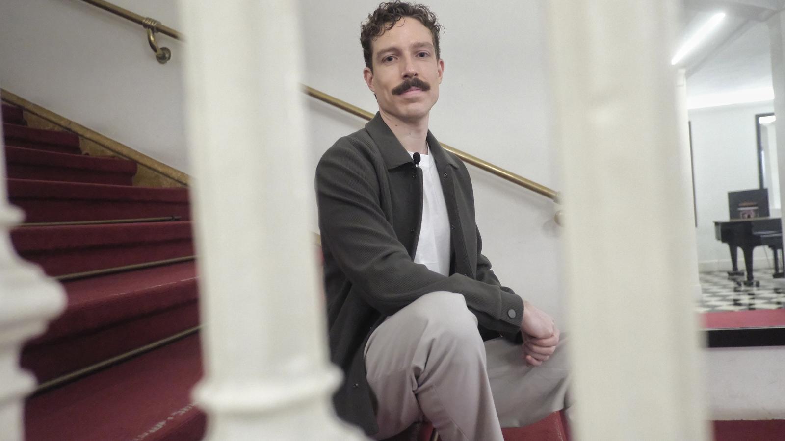 The writer Roger Bastida, at the Romea theatre
