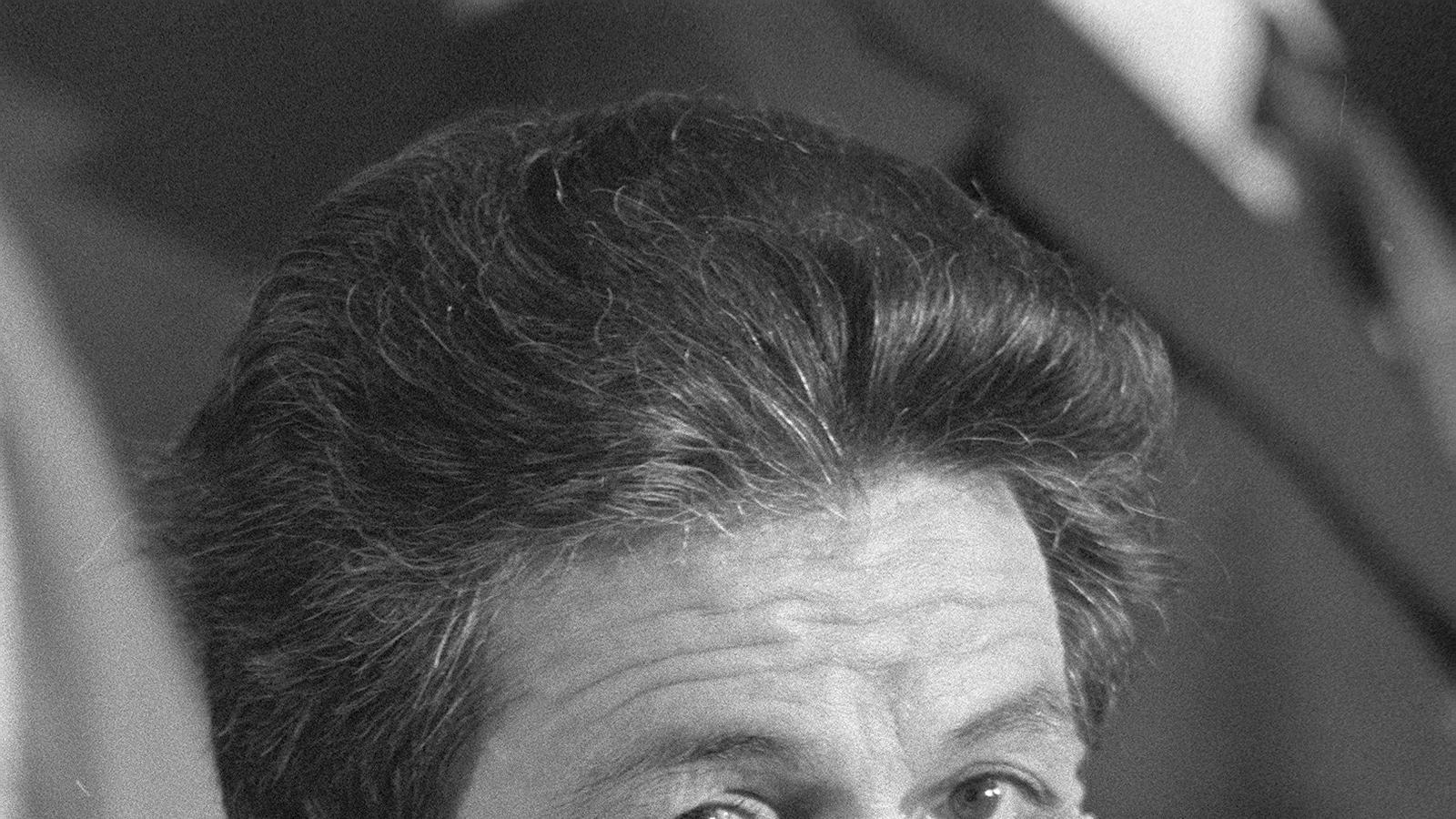 Enrico Berlinguer in a 1977 image in Madrid.