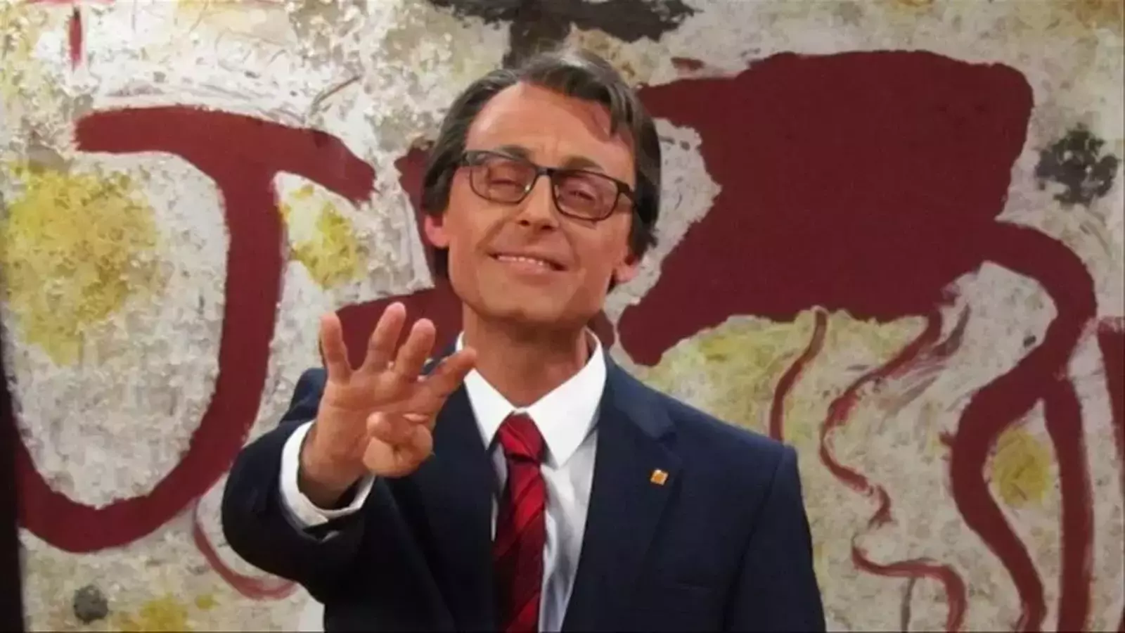 Bruno Oro caracteritzat com a Artur Mas a 'Polònia'.
