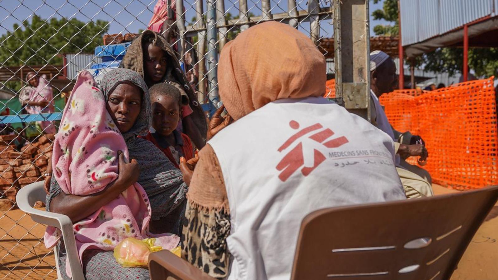A Doctors Without Borders clinic in the Zamzam displaced persons camp, Sudan.