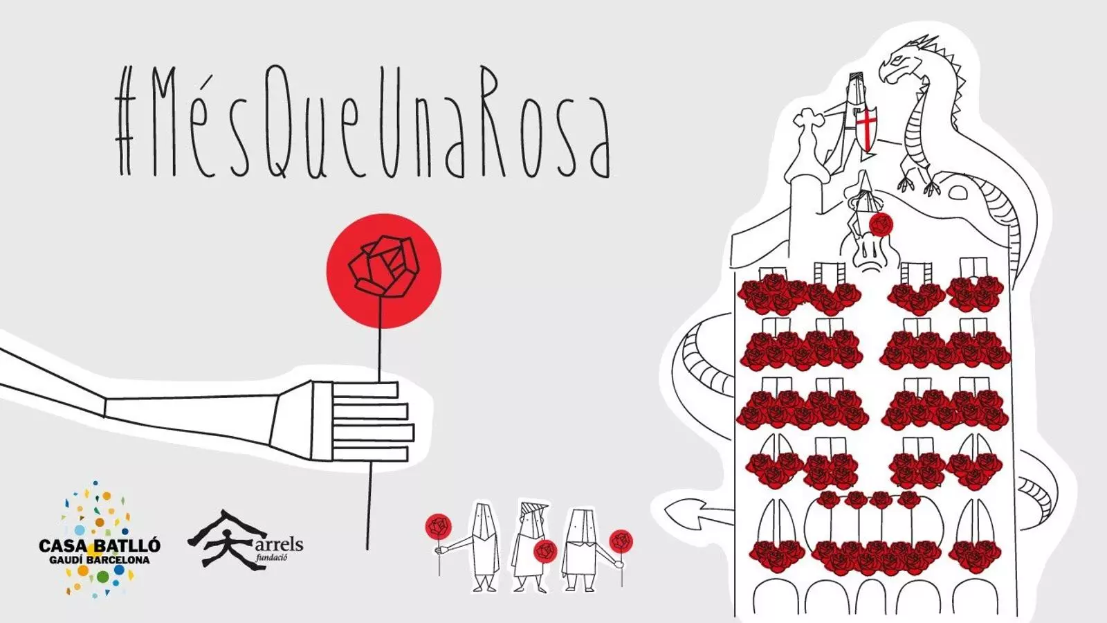 Sant Jordi és #MésQueUnaRosa a Casa Batlló
