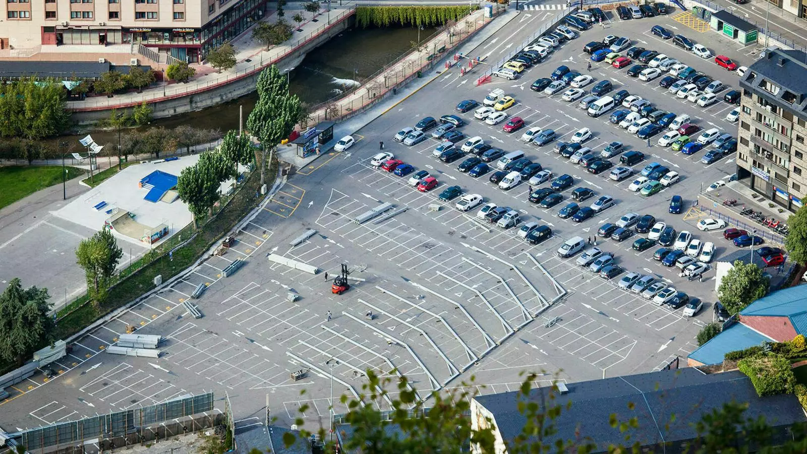 Aparcament del Parc Central. / ARXIU ANA
