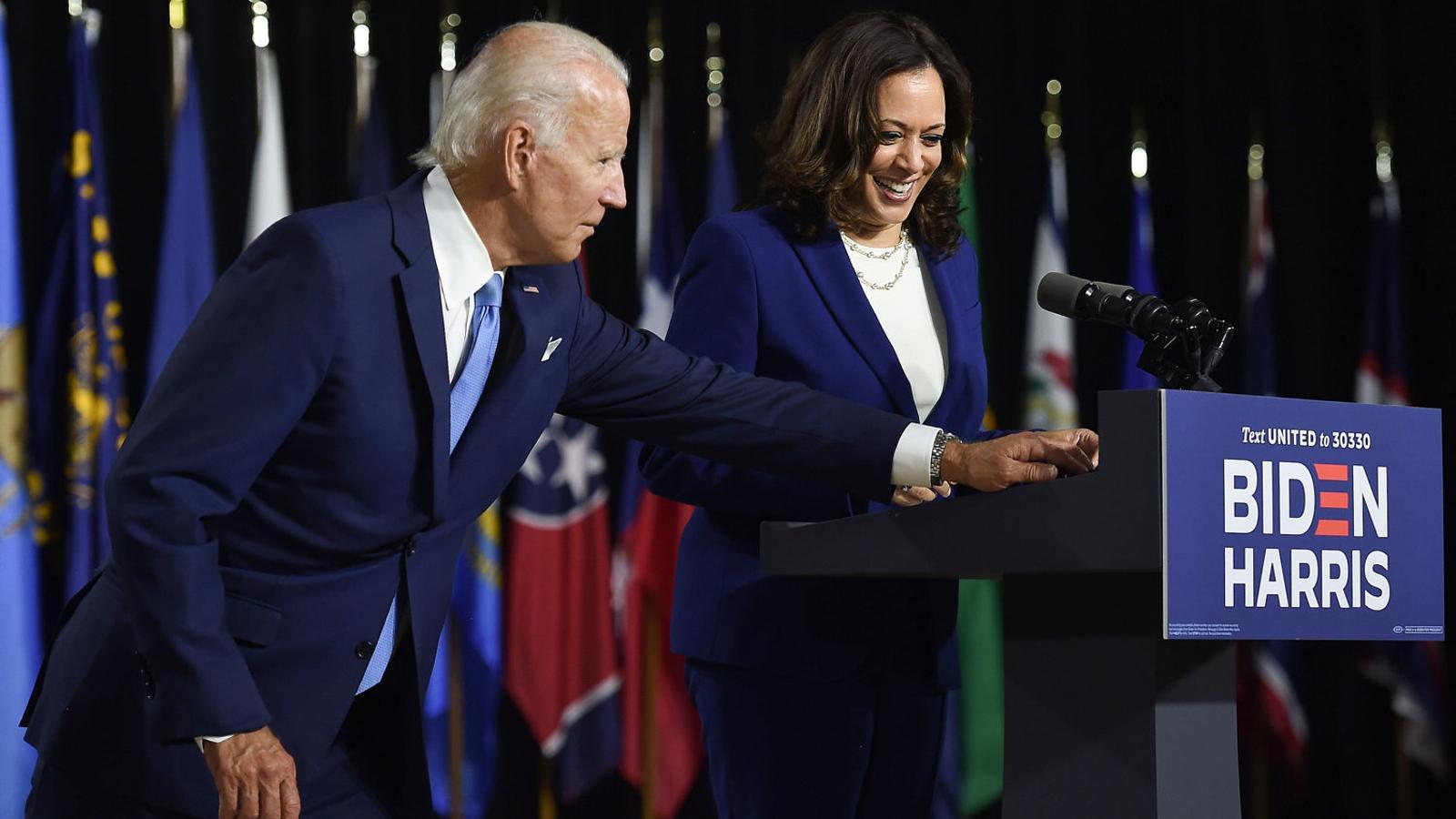 El candidat demòcrata a president dels Estats Units, Joe Biden, i la número 2 de la seva candidatura, Kamala Harris.