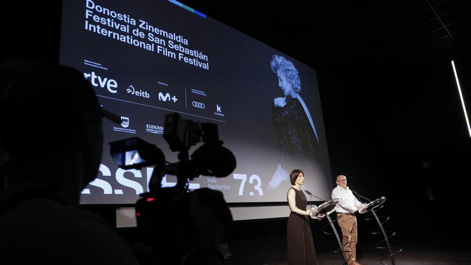 Official presentation of the 73rd San Sebastian Film Festival