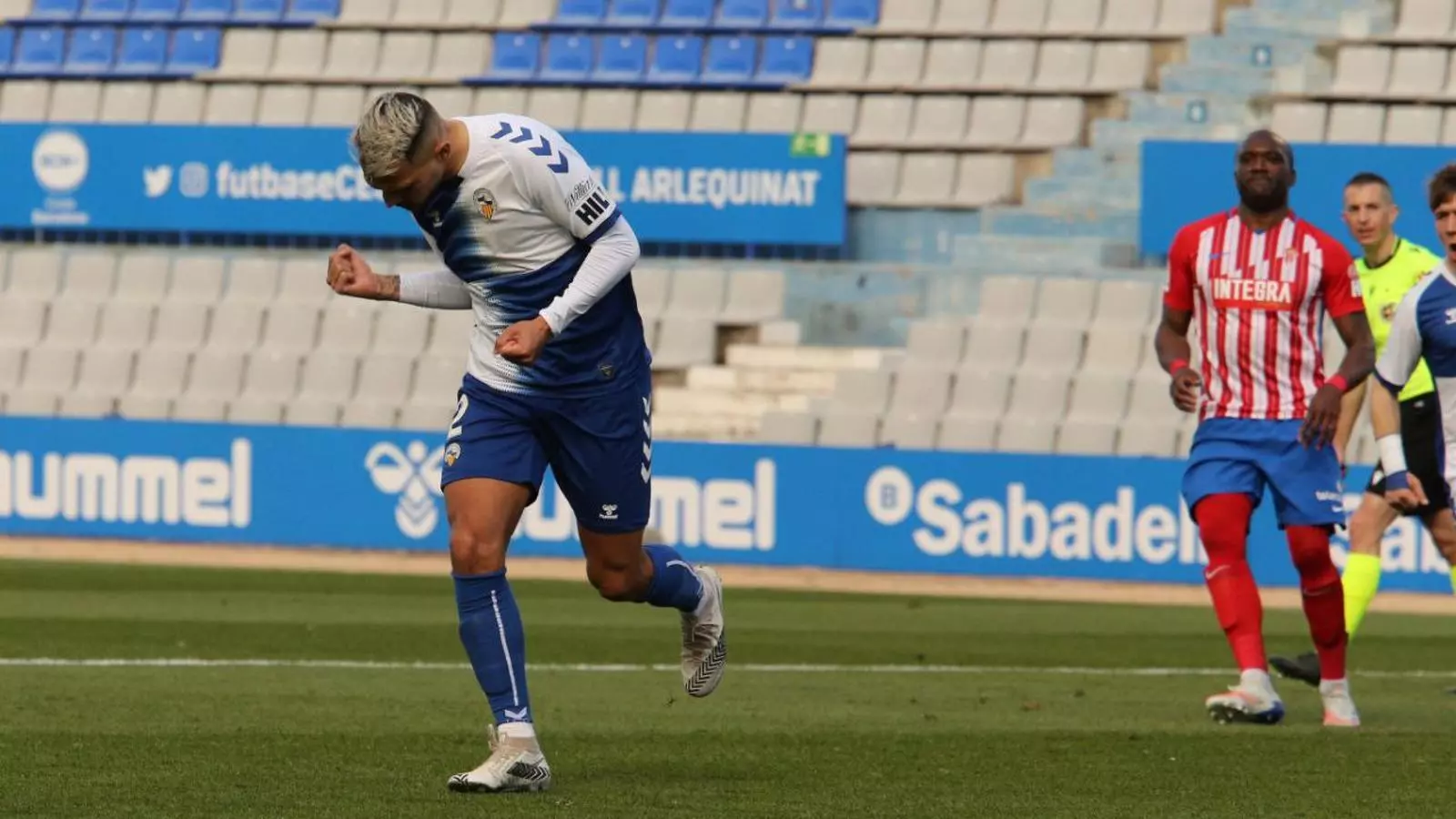 Stoichkov celebrant el gol dels arlequinats