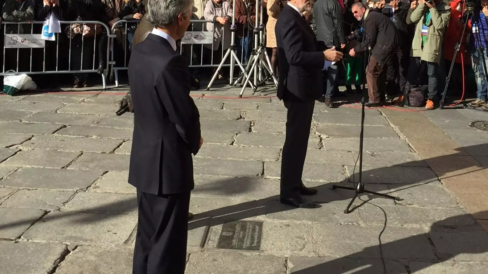 Adolfo Suárez Illana i Mariano Rajoy / ARA