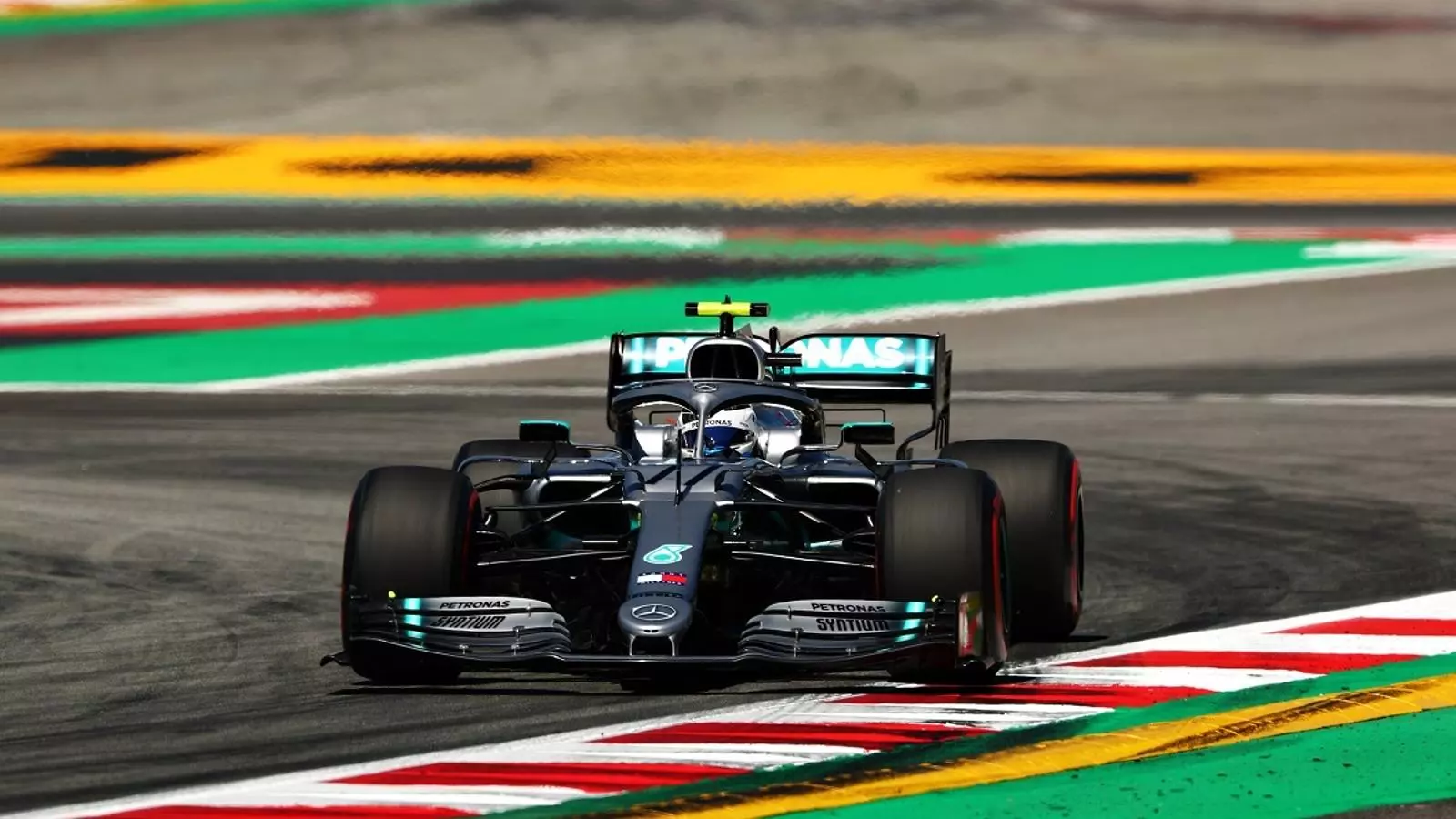 Bottas, durant els entrenaments lliures al Circuit de Barcelona-Catalunya