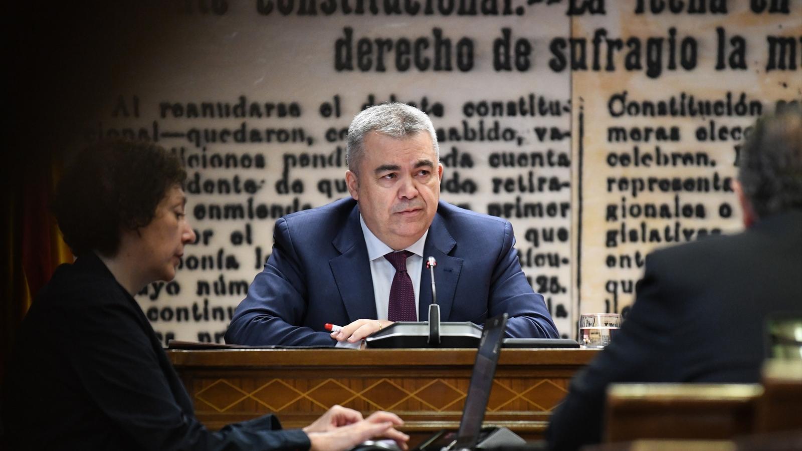Santos Cerdán appears before the Koldo case investigation committee on April 30, 2024