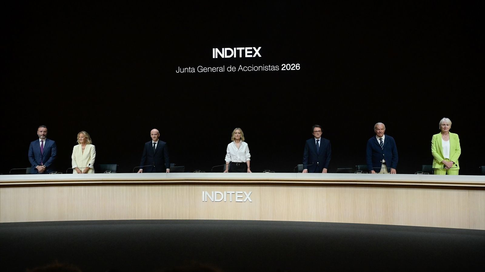 The Inditex board of directors during the general shareholders' meeting