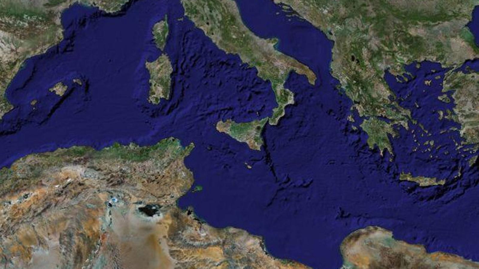 Imatge aèrera del Mar Mediterrani