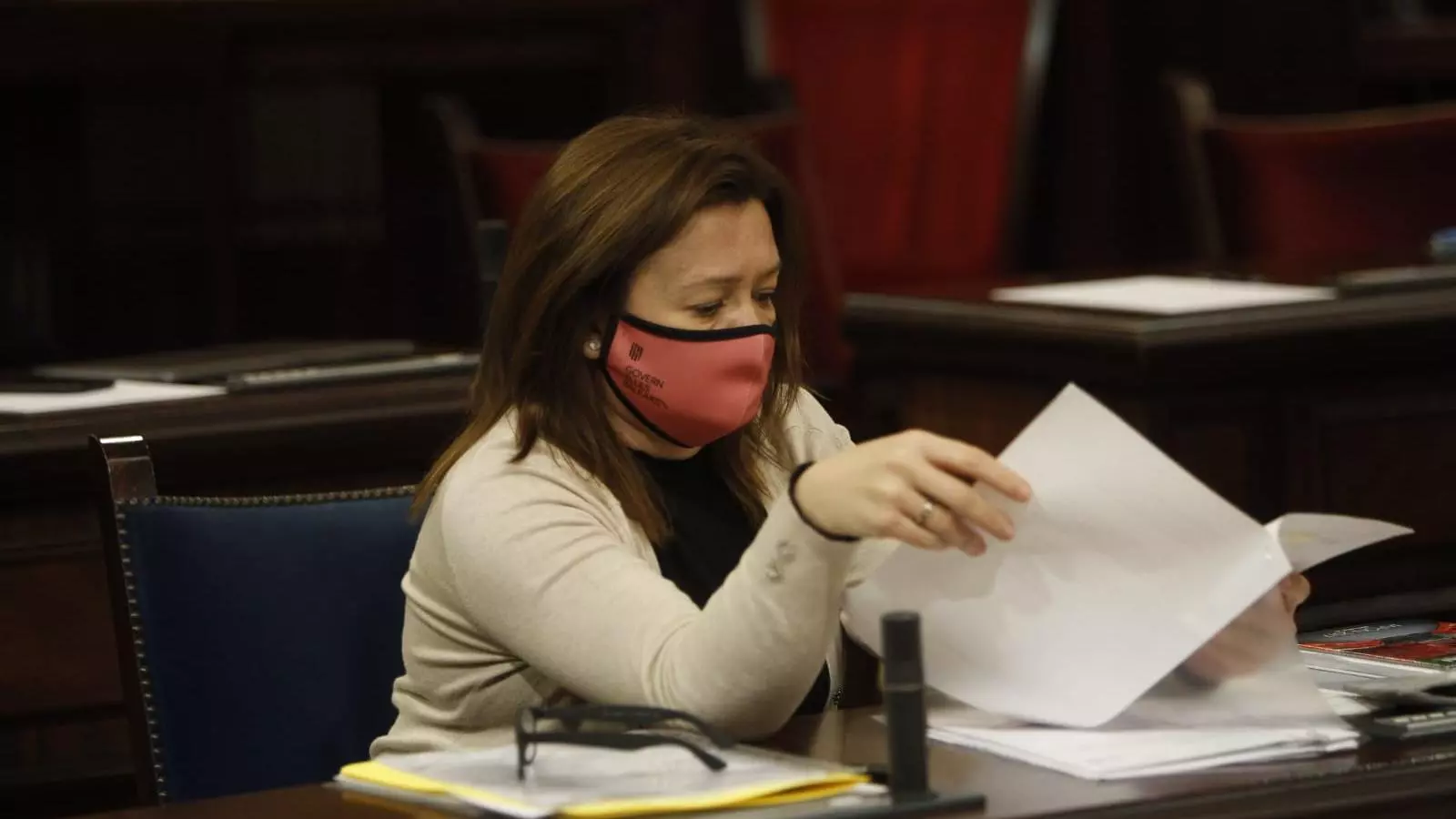 La consellera de Presidència, Funció Pública i Igualtat, Mercedes Garrido, aquest dimarts en el Parlament