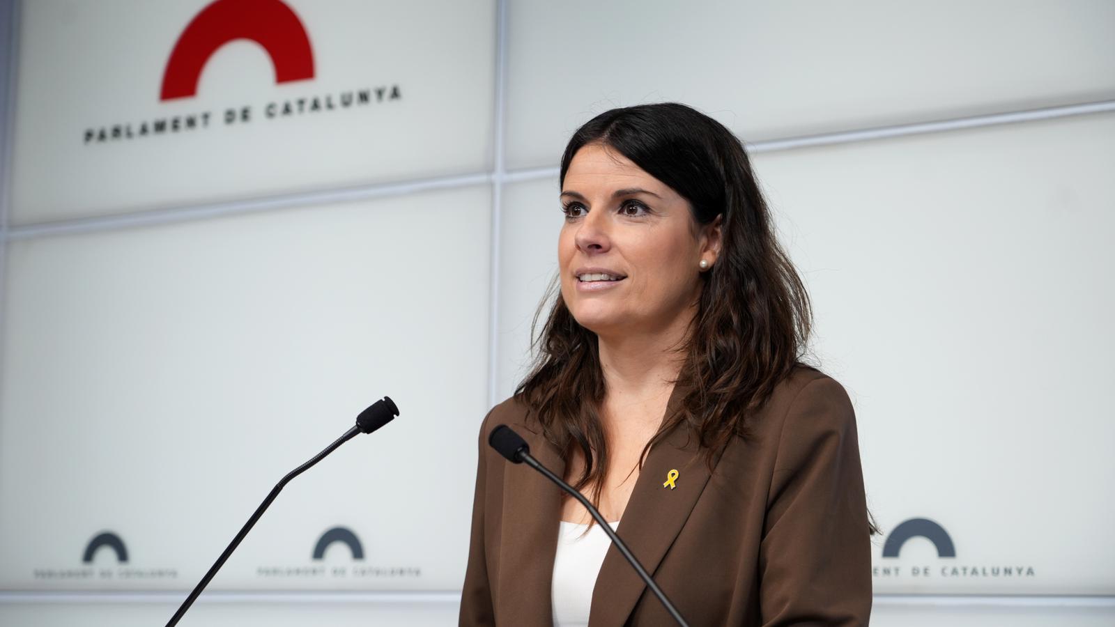 Mónica Salas in Parliament.