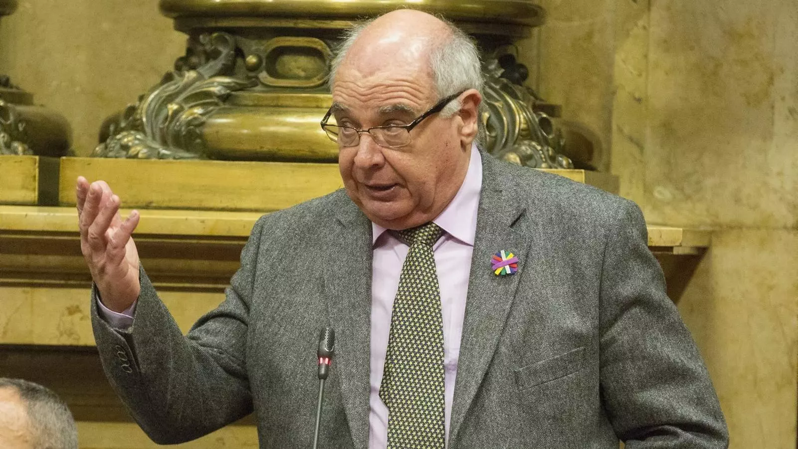 El president del grup parlamentari de CSQP, Lluís Rabell