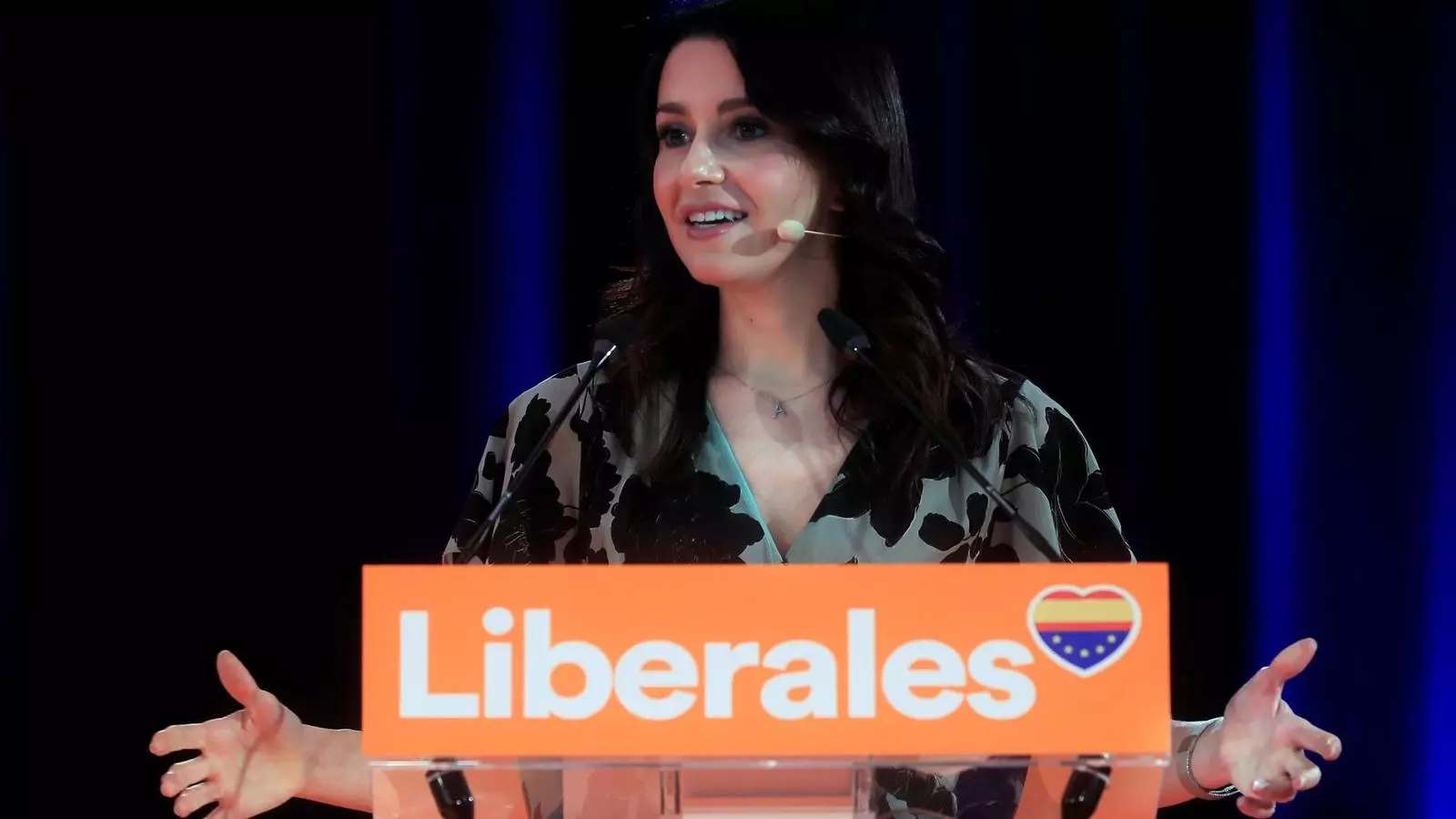 La líder de Ciutadans Inés Arrimadas aquest dissabte durant la convenció nacional.
