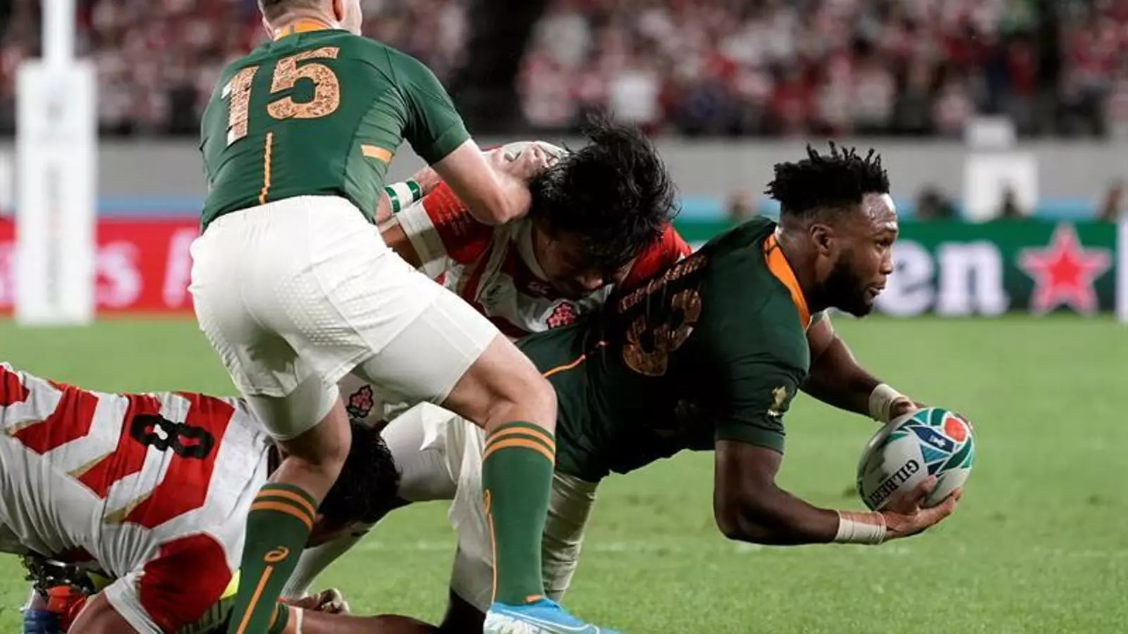 Sud-àfrica trenca el cor dels japonesos i arriba a les semifinals del Mundial de rugbi (3-26)