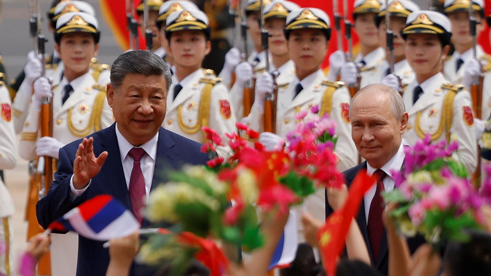 Xi Jinping y Vladímir Putin este miércoles en Pekín.