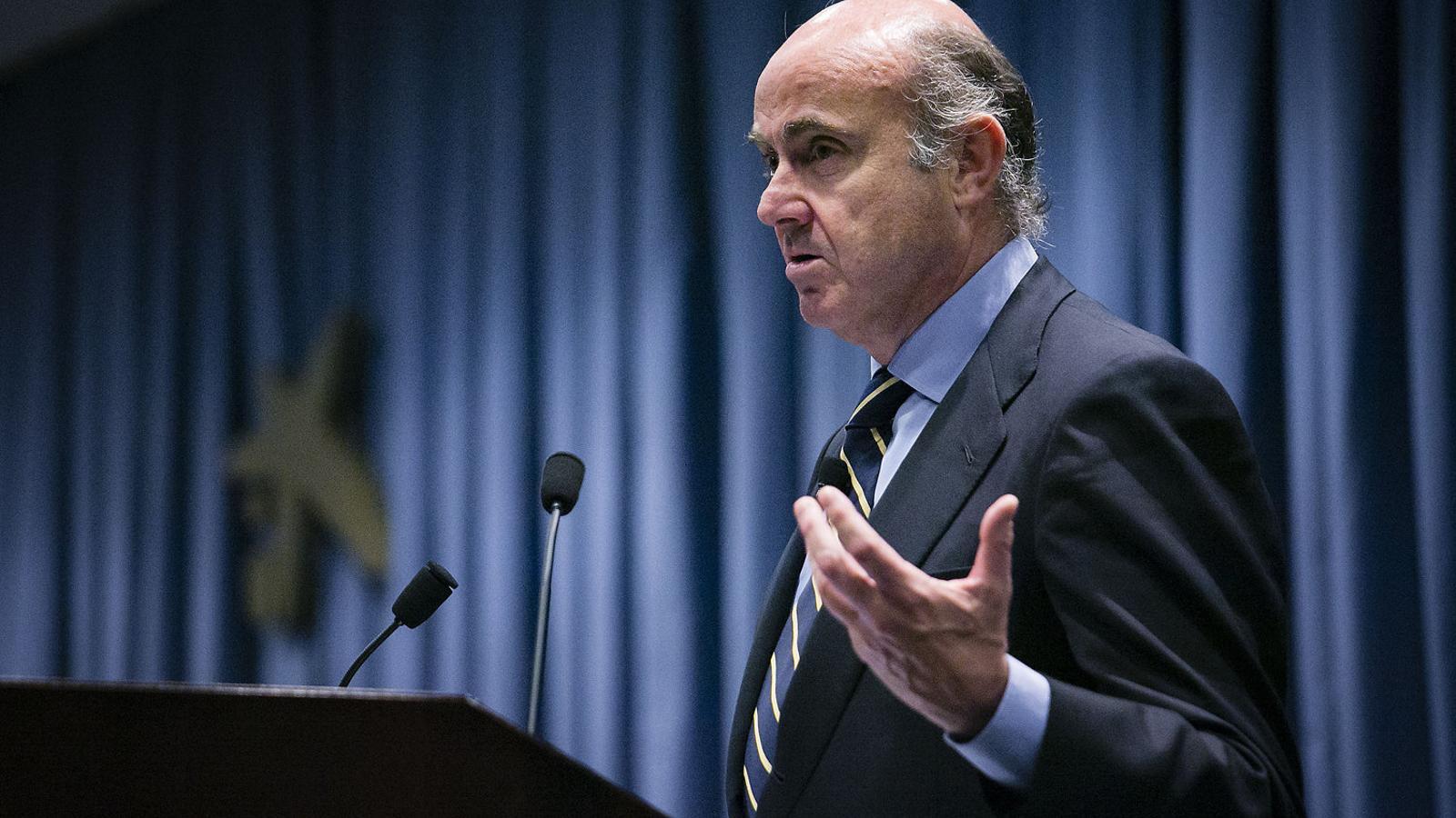 Luis de Guindos in a file image.