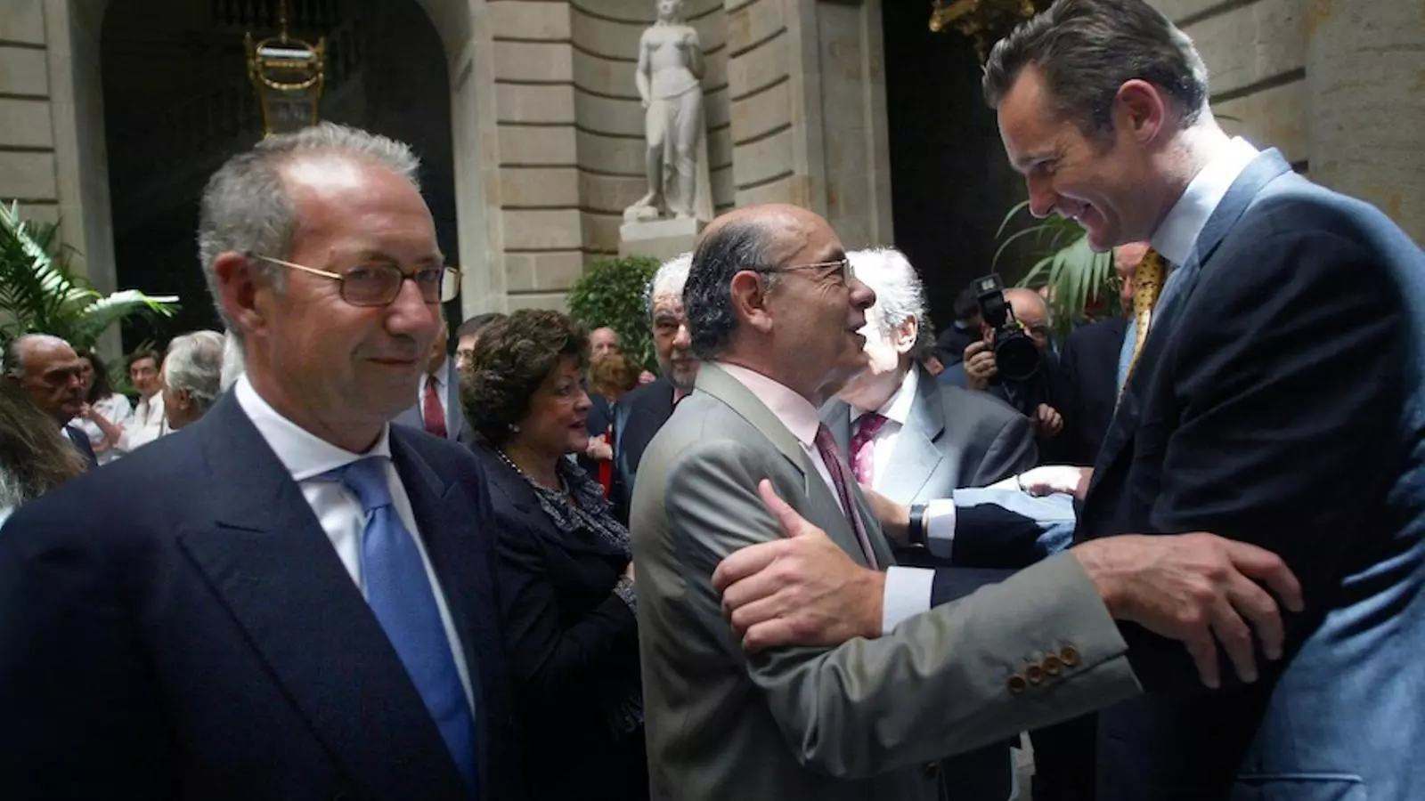 Fèlix Millet i Iñaki Urdangarin, el 26 de maig de 2005, en l'homenatge a l'aleshores president del Palau de la Música / XAVIER BERTRAL
