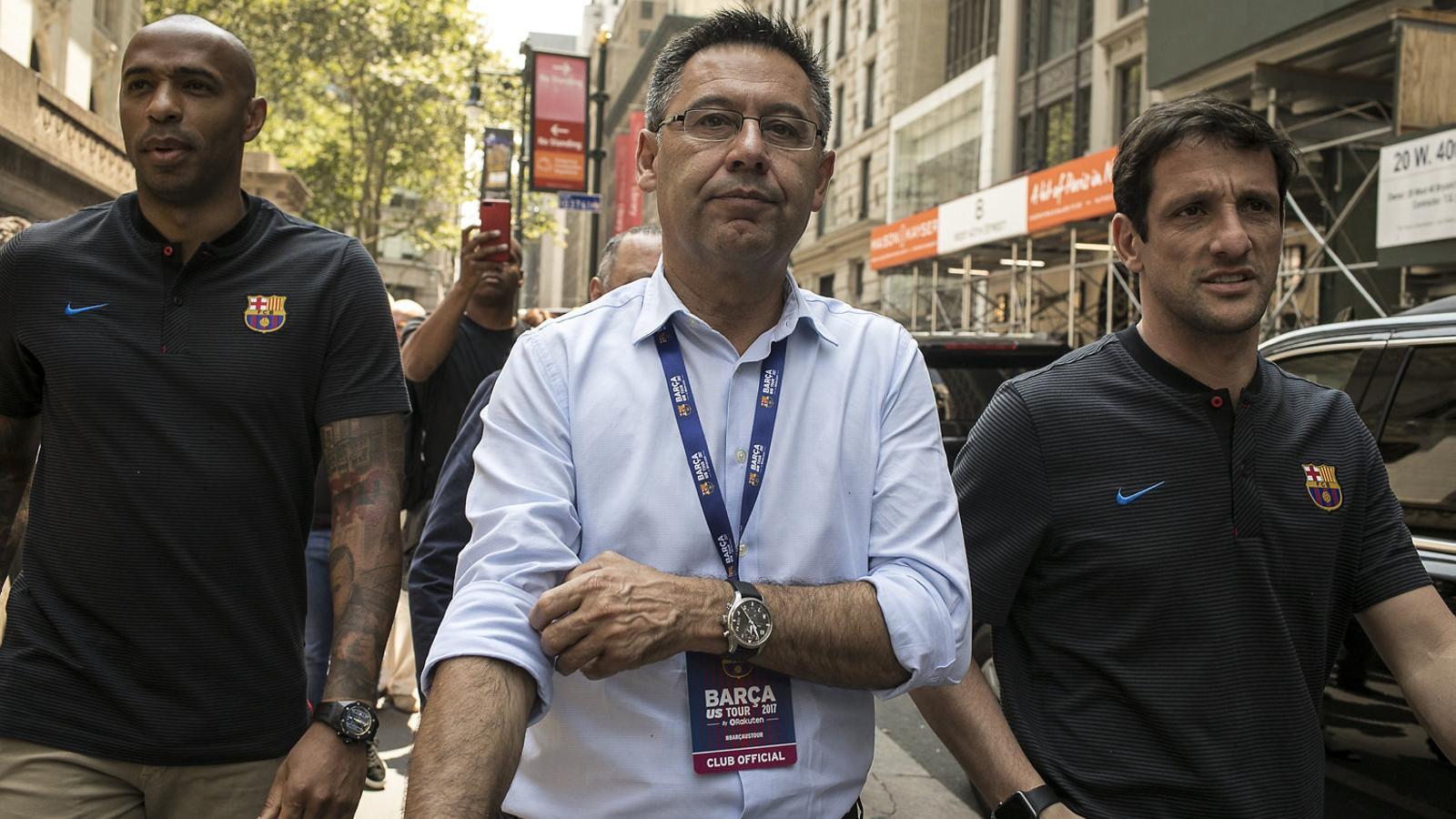 El president del Barça, Josep Maria Bartomeu, a Nova York.