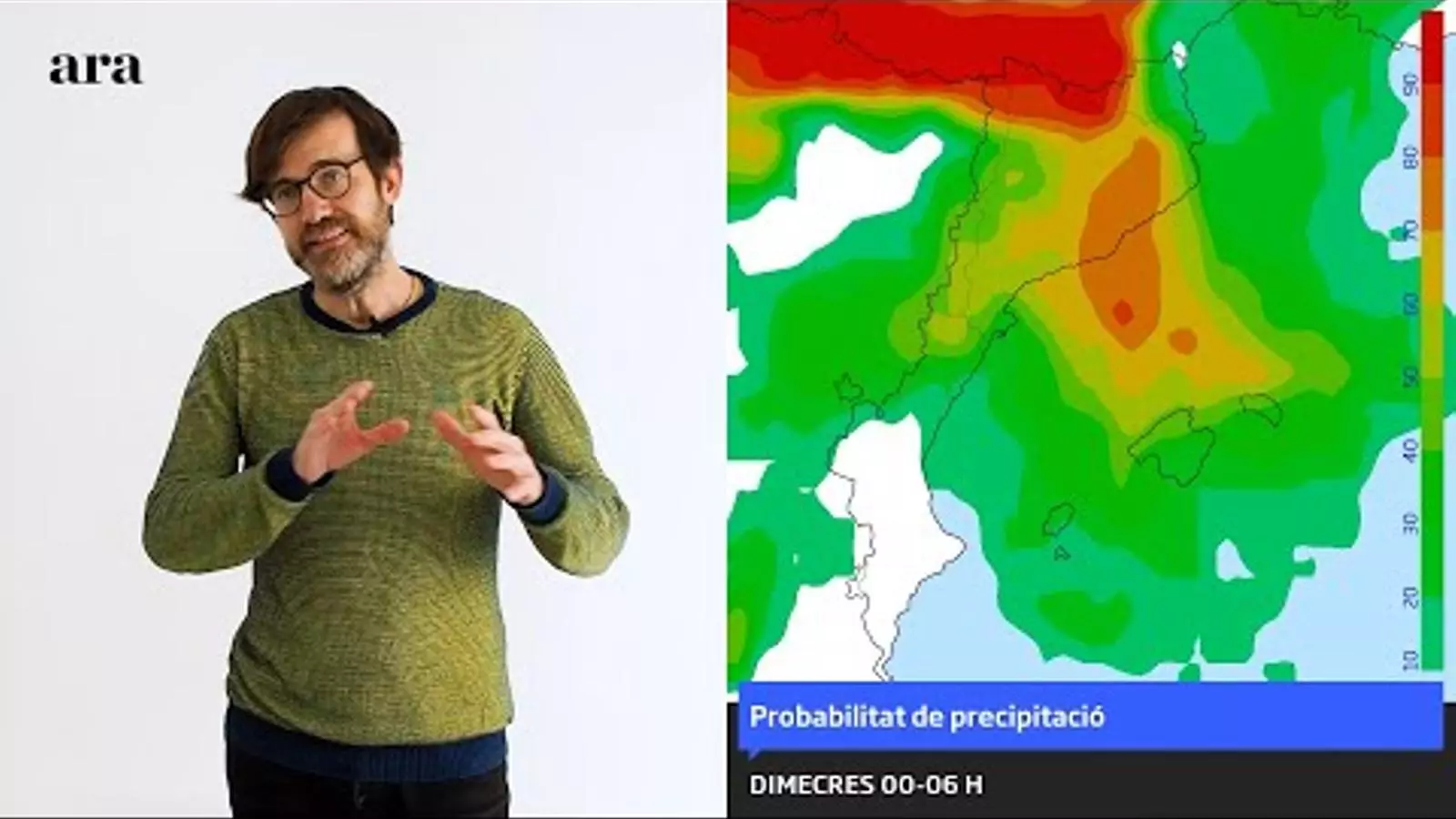 La méteo: ruixats, nevades i vent tornaran abans de Reis