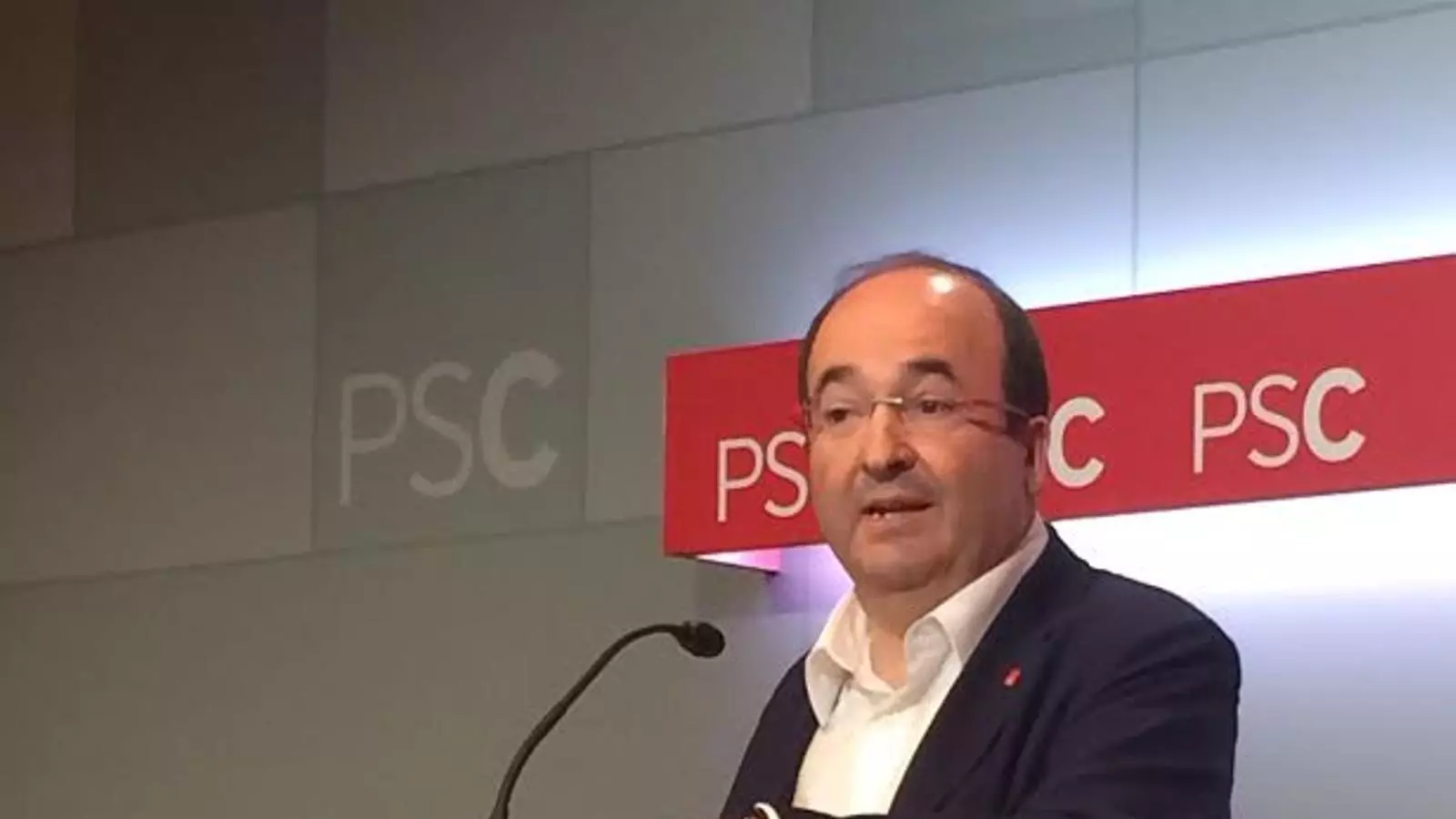 El primer secretari del PSC, Miquel Iceta, aquest dilluns / ARA