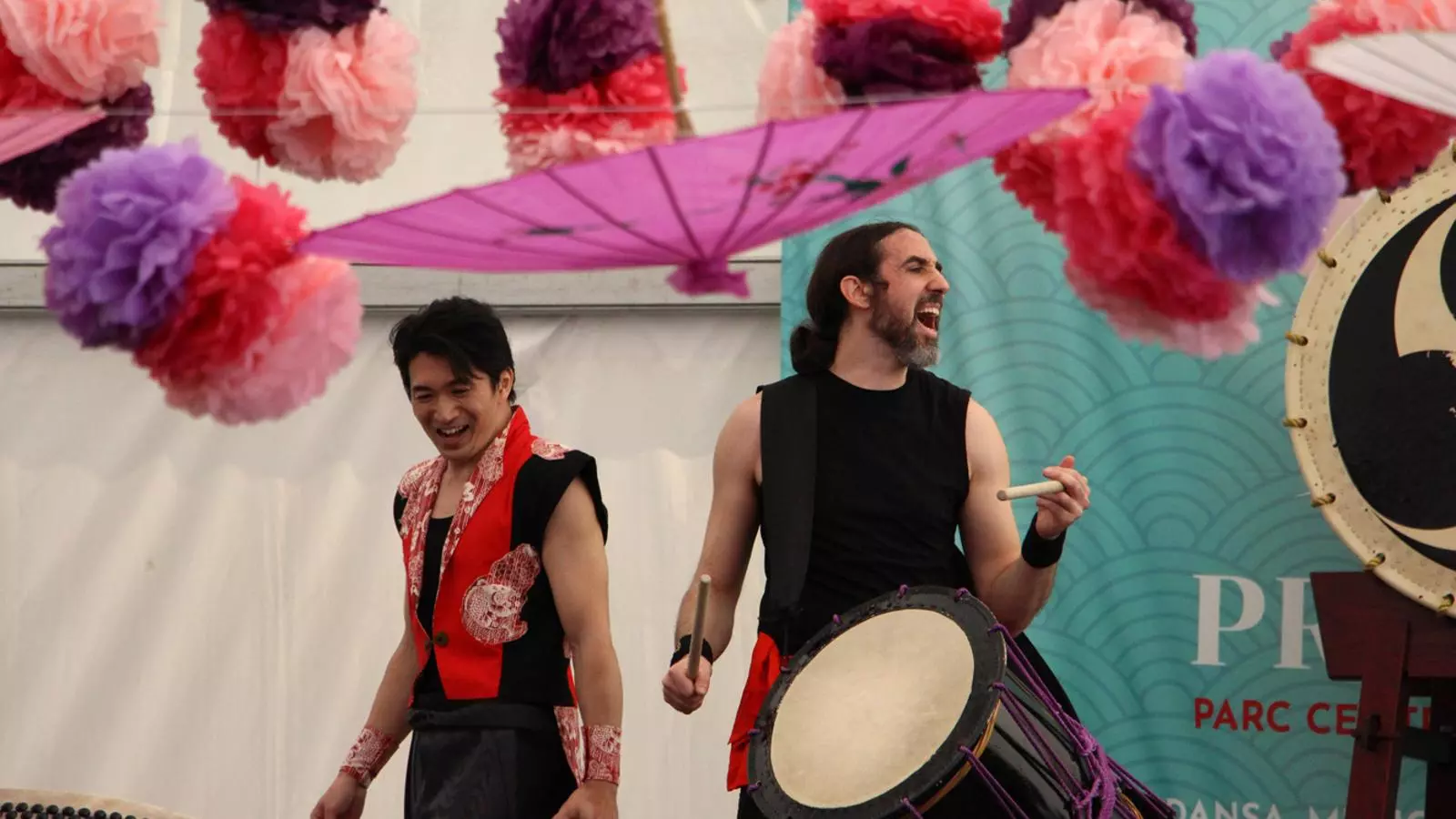 Un moment de la festa de la primavera, aquest dissabte al Parc Central. / T. N. (ANA)