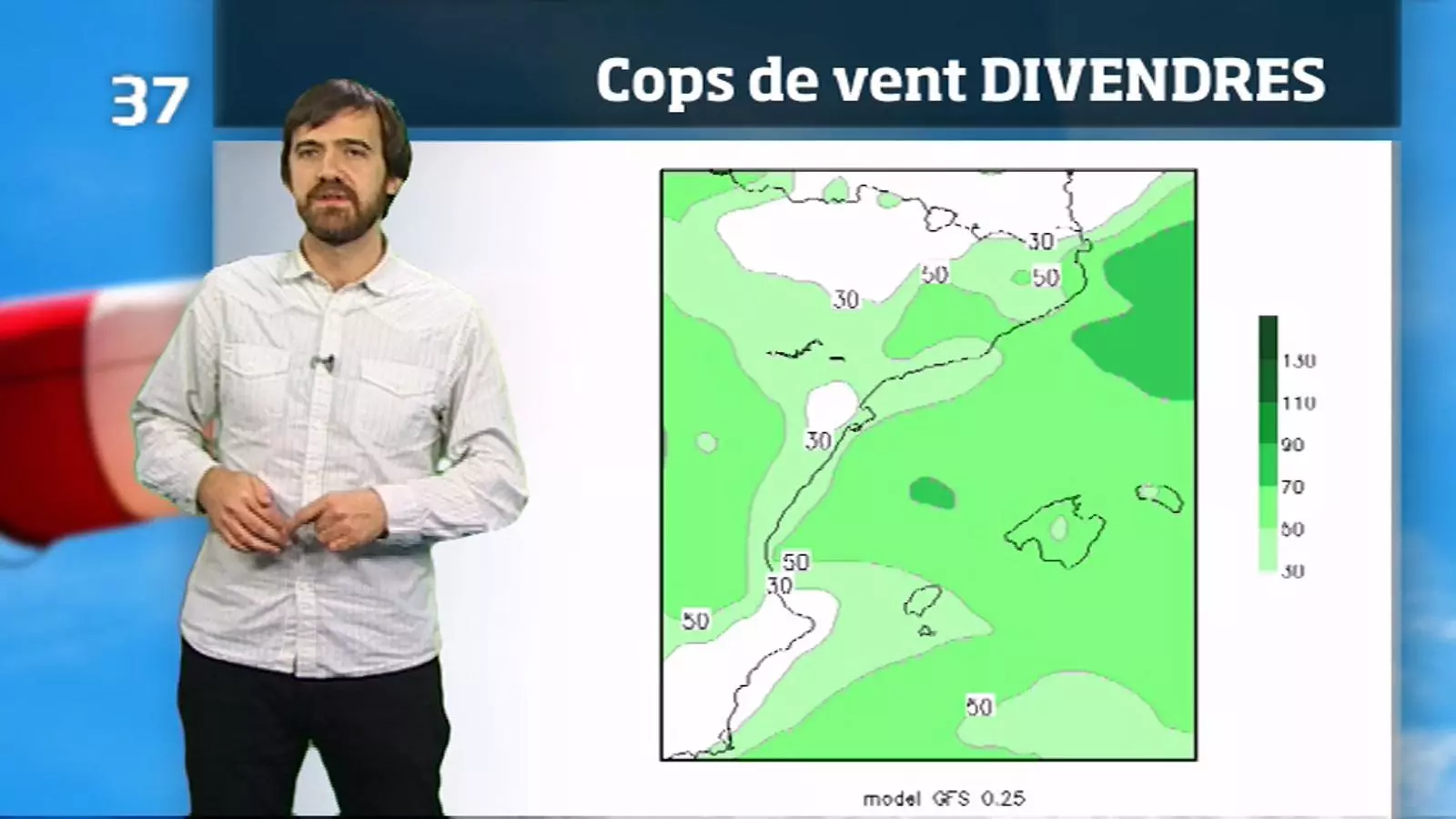 La méteo en 1 minut: núvols prims, vent i temperatures altes per l'època