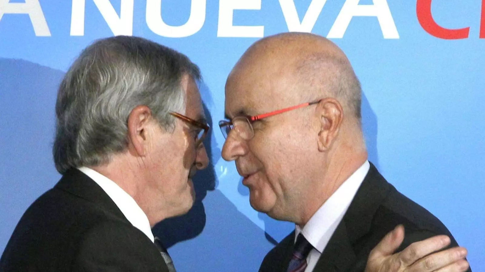 Xavier Trias i Josep Antoni Duran i Lleida aquest dijous a Madrid en la seva intervenció en el fòrum 'Smartcity. Fòrum de la nova ciutat' / EFE