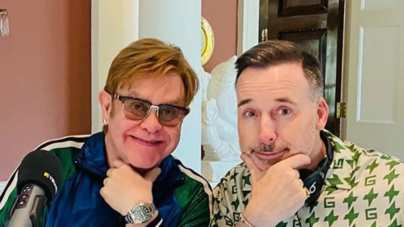 Elton John amb el seu marit, David Furnish
