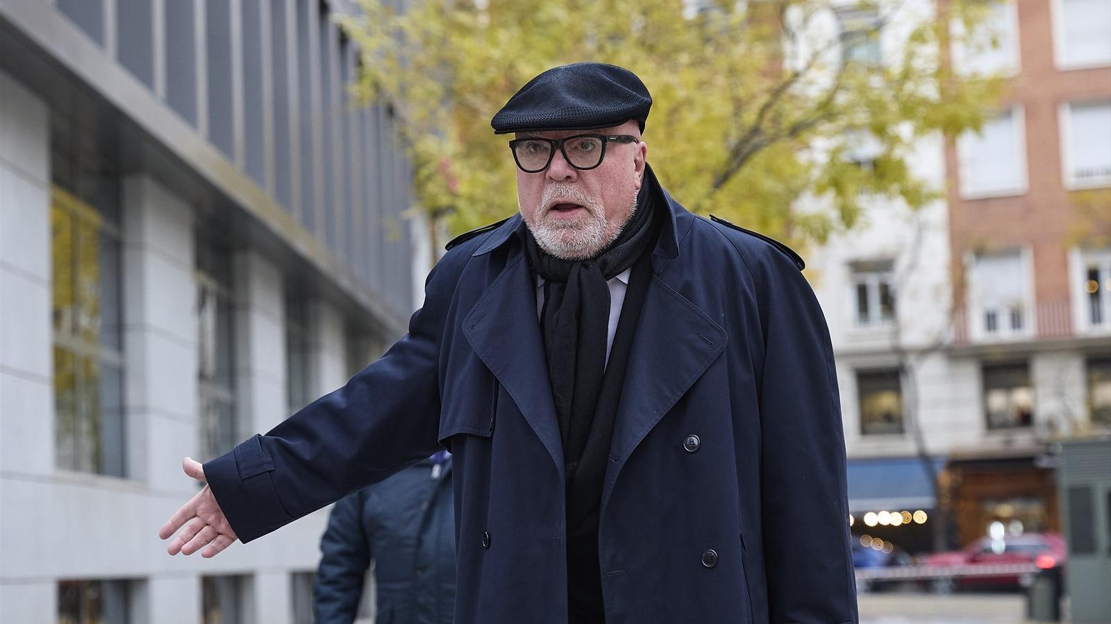 José Manuel Villarejo llegando a la Audiencia Nacional el 15 de diciembre de 2025