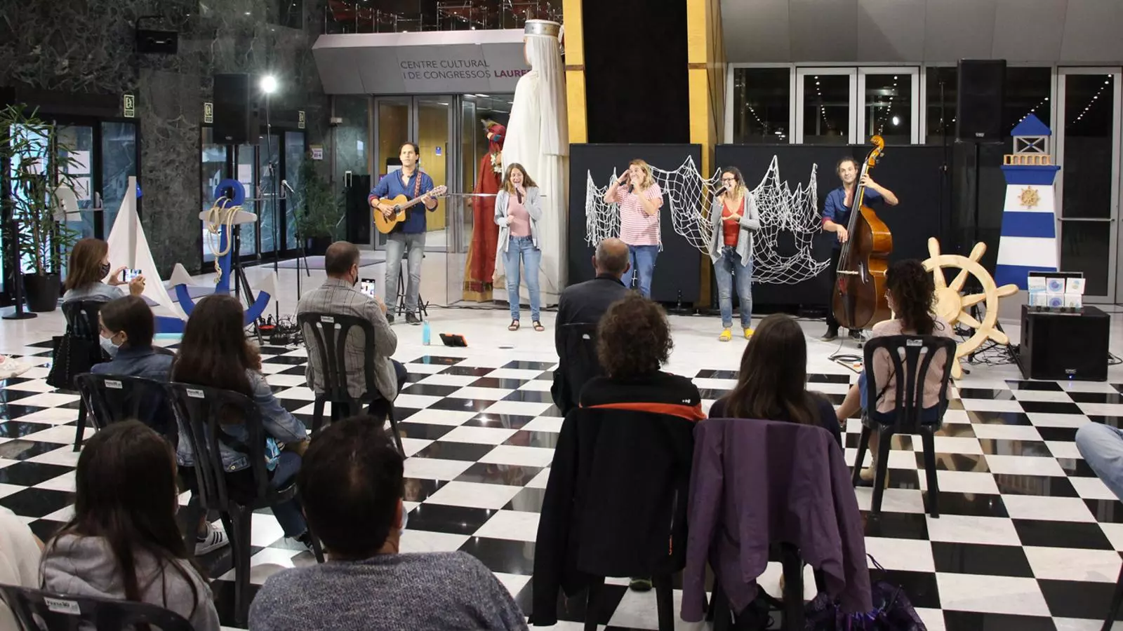 Un instant del concert d'havaneres.