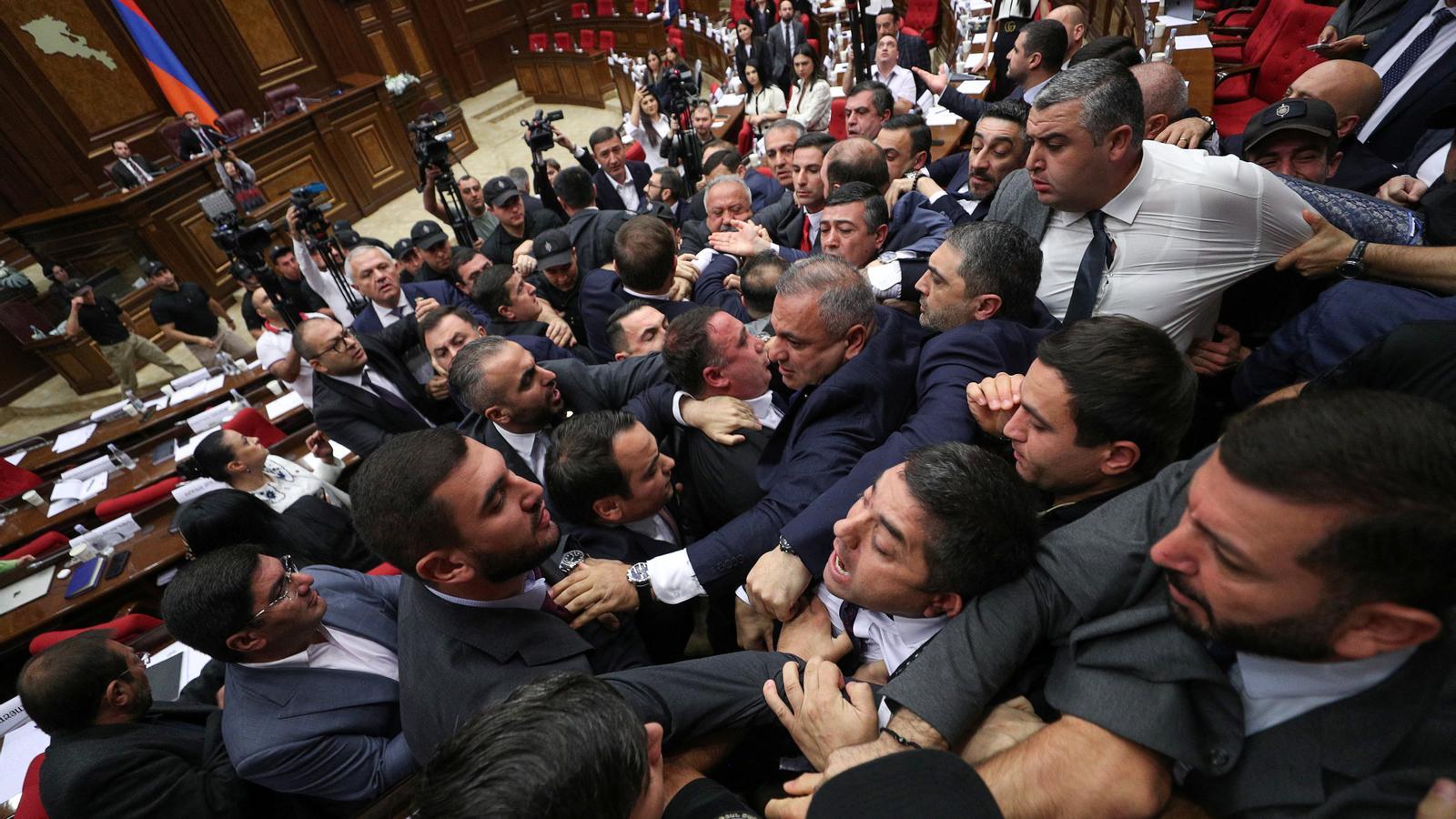 2026 10 06T143459Z 815490784 RC2IXNAFHXX7 RTRMADP 3 ARMENIA PARLIAMENT BRAWL
