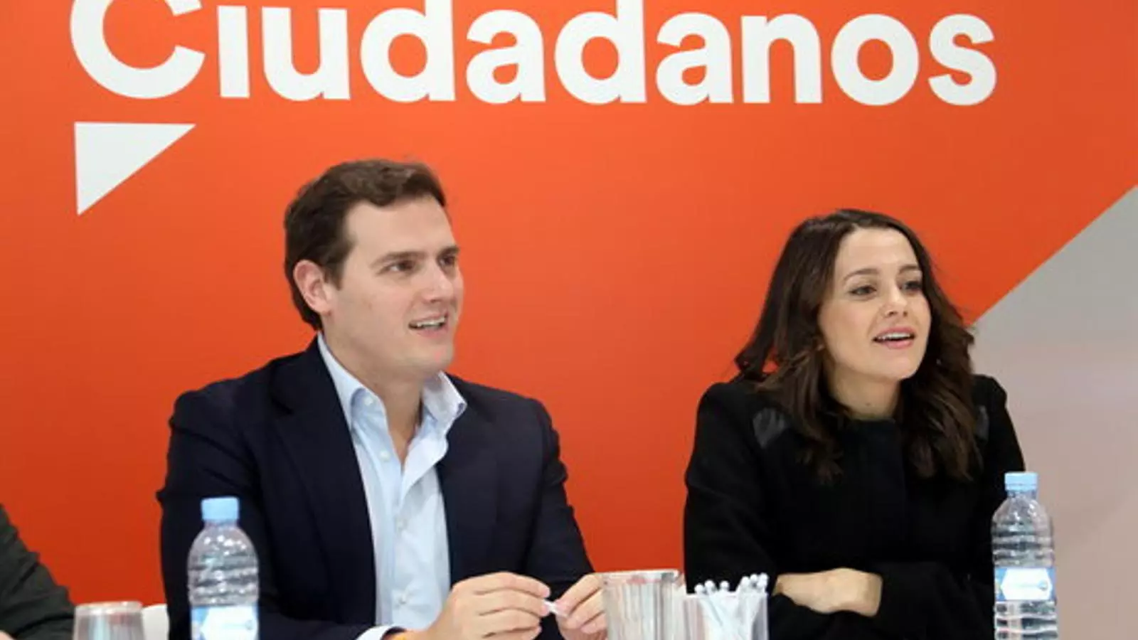 Albert Rivera i Inés Arrimadas, en la primera reunió de l'executiva de Cs de 2018