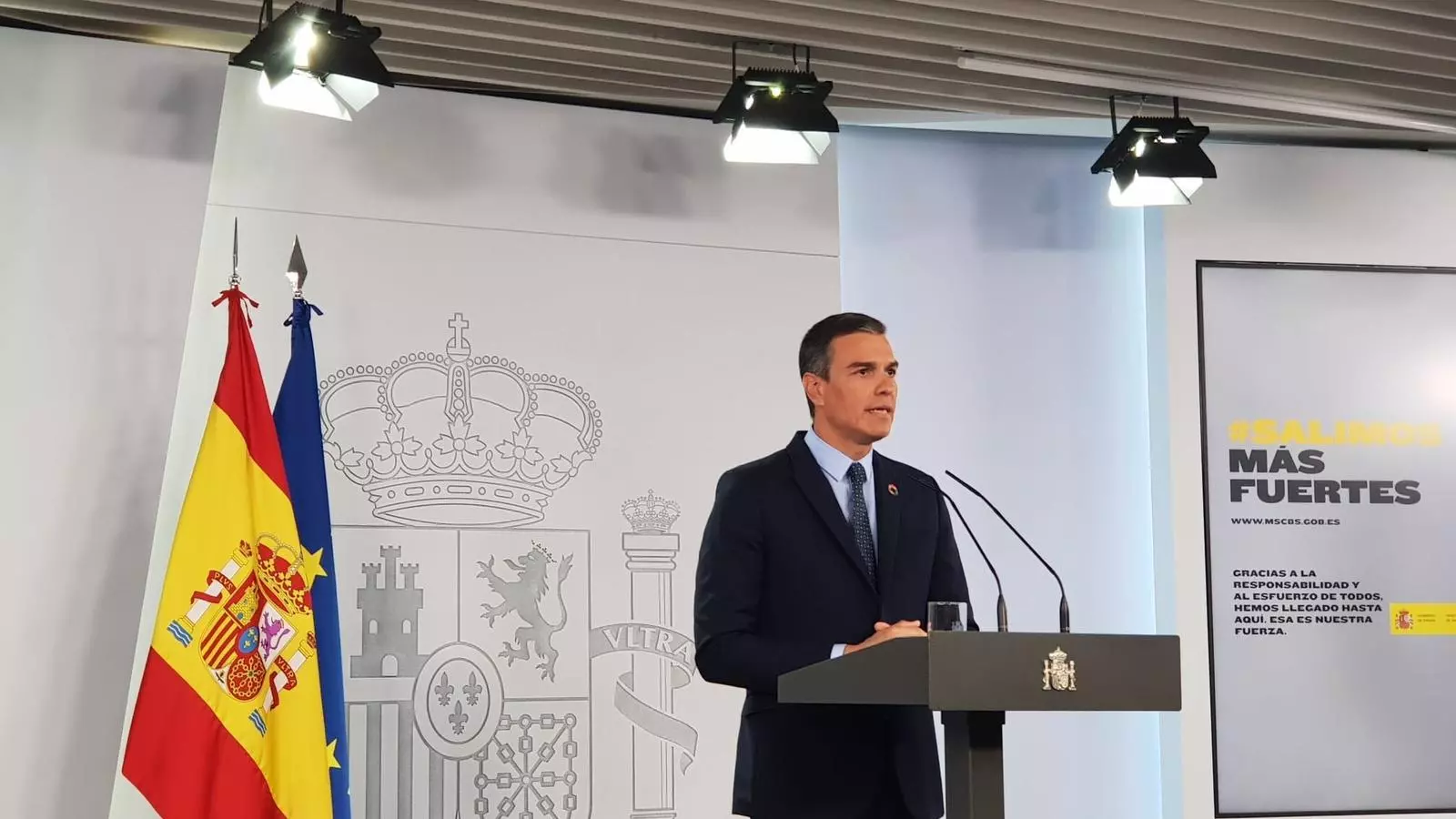 El president del govern espanyol, Pedro Sánchez, compareix per analitzar l'avenç del covid-19 a Espanya
