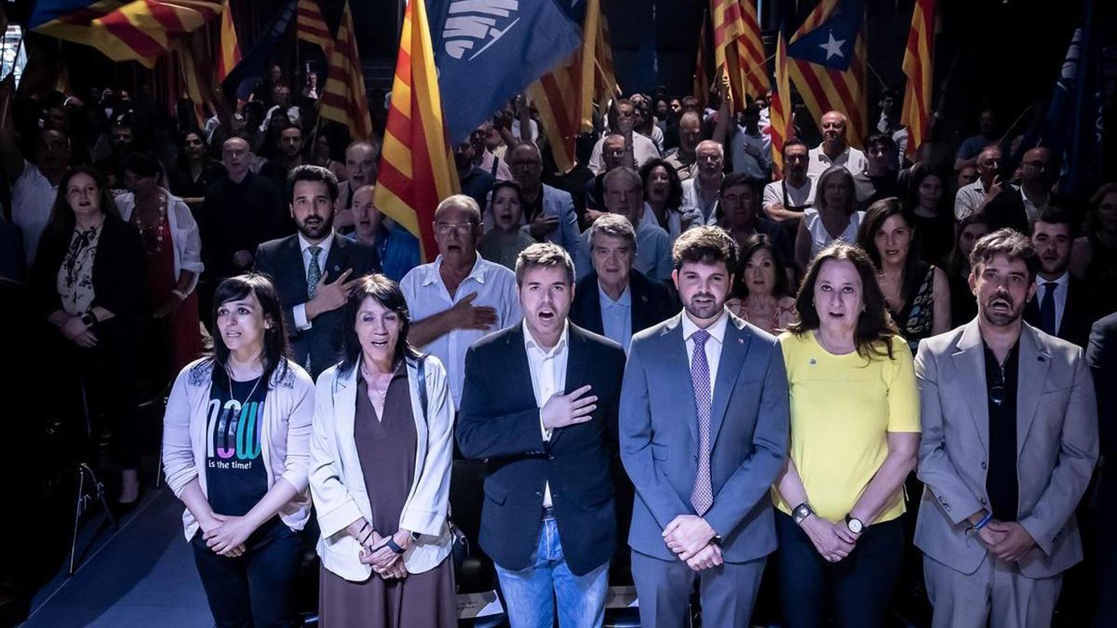 Presentación de Jordi Aragonès como candidato a la alcaldía de Barcelona por Aliança Catalana, en el Born Centre Cultural, Barcelona, el 19 de junio pasado.