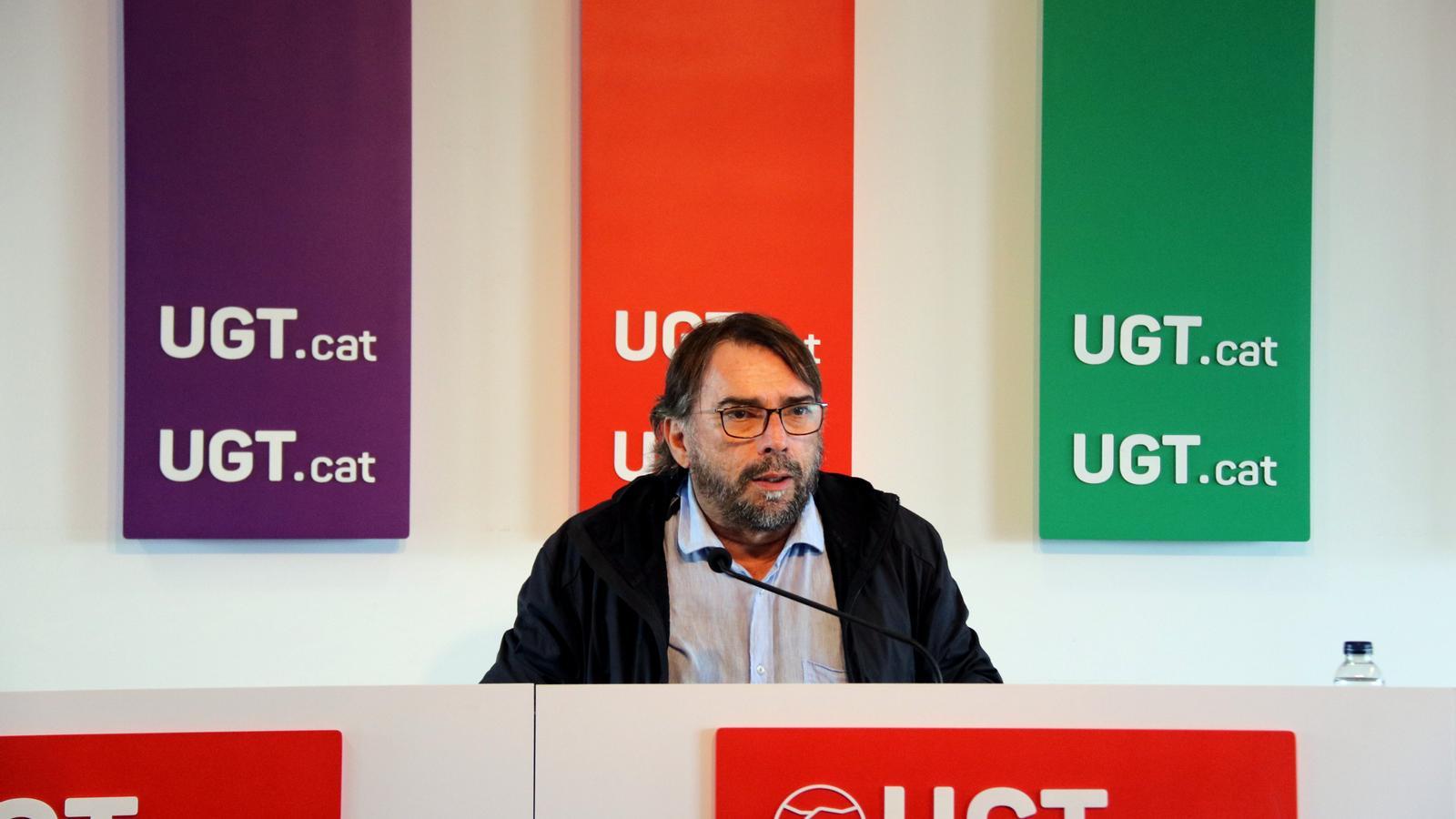 Camil Ros this Friday during the presentation of the report.
