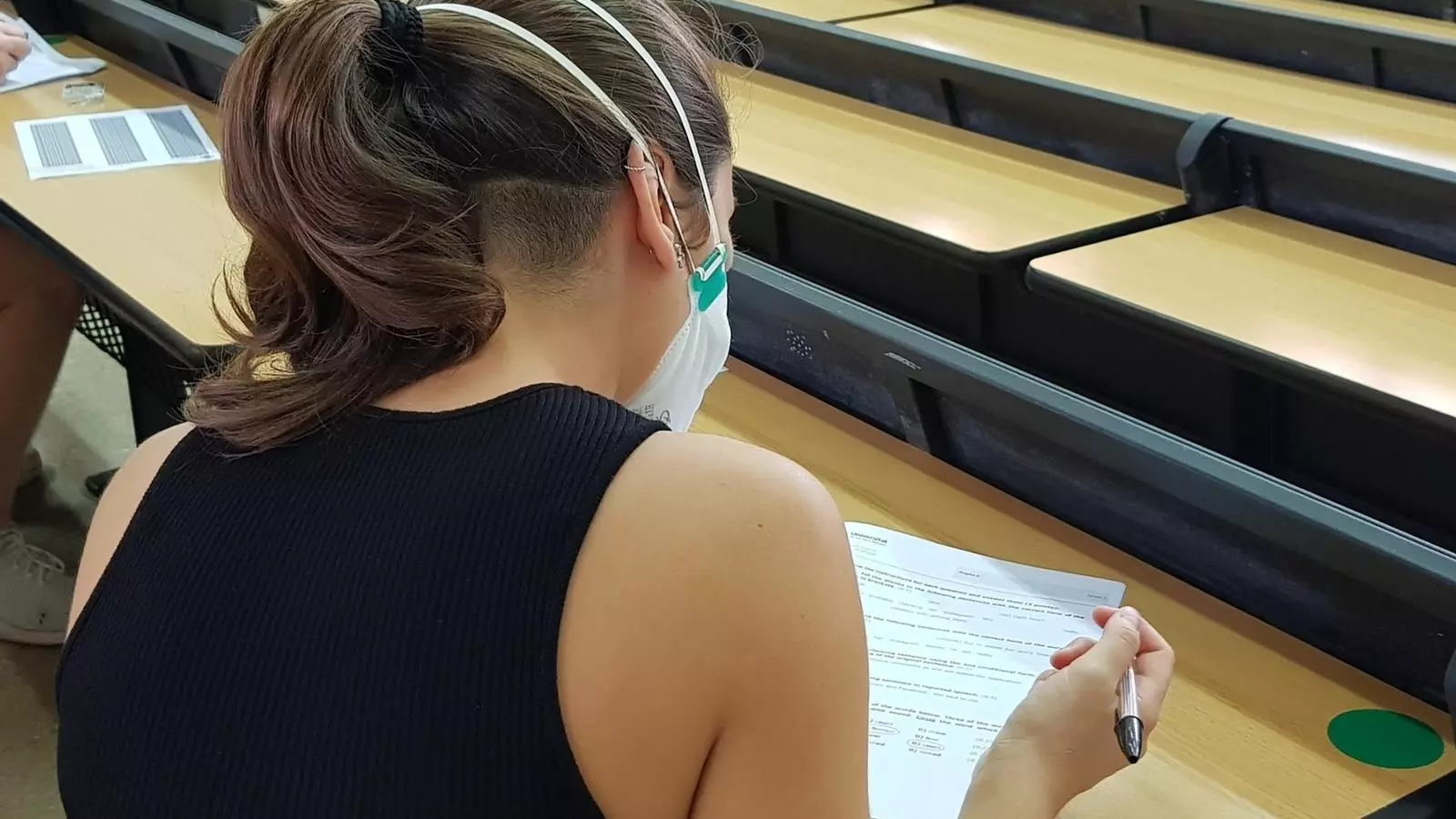 Una alumna de la UIB en una imatge d'arixu.